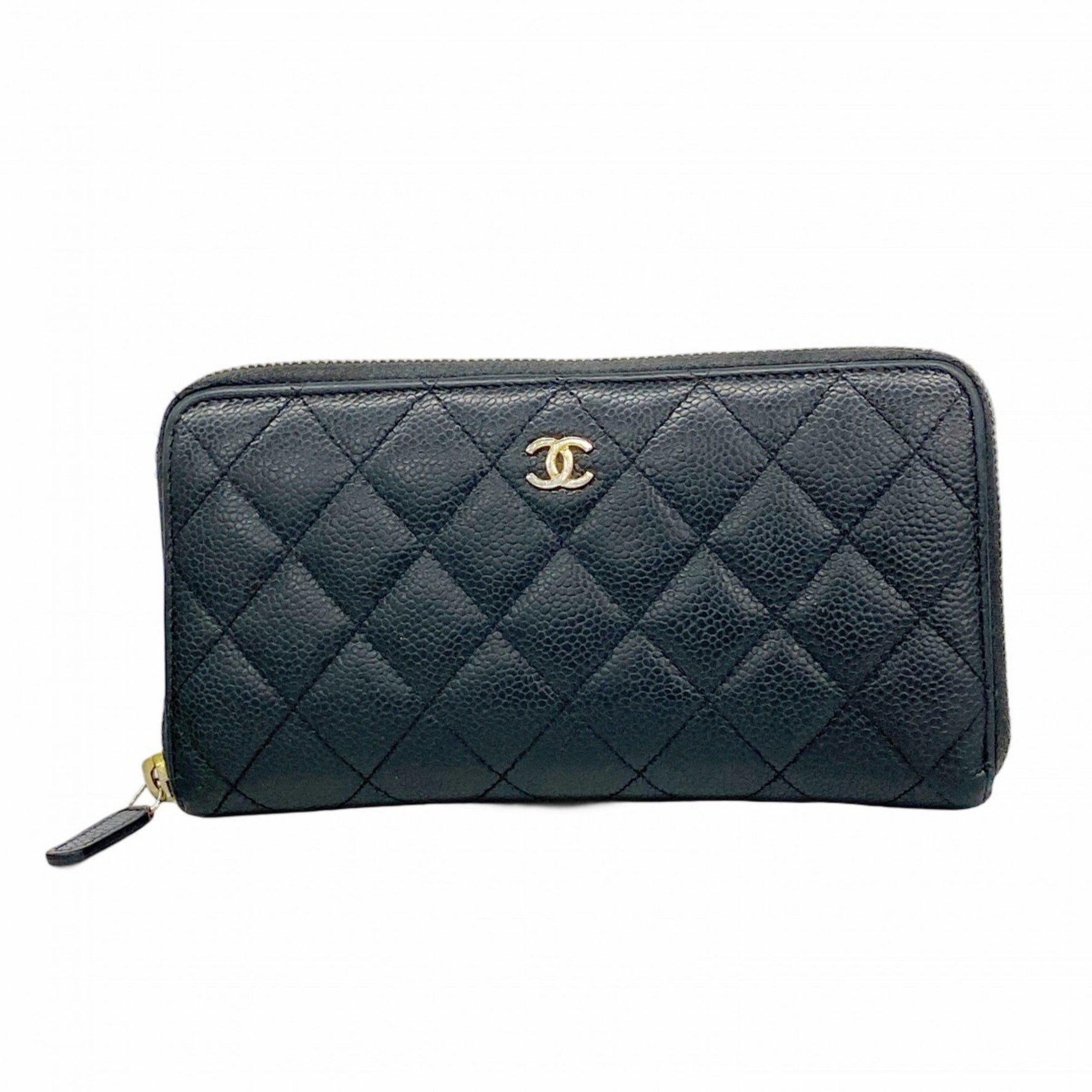 Chanel Matelasse Caviar Leather Long Wallet