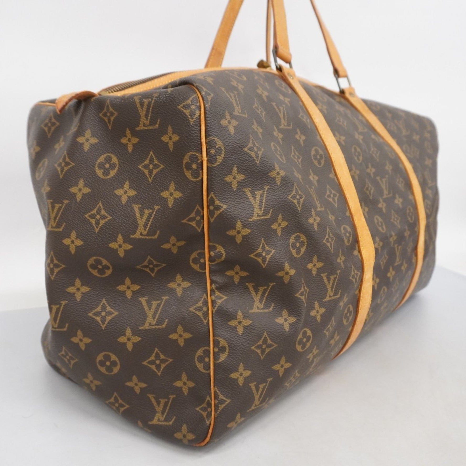 Louis Vuitton Monogram Sax Spool 55 Boston Bag M41622 Brown Men's/Women's