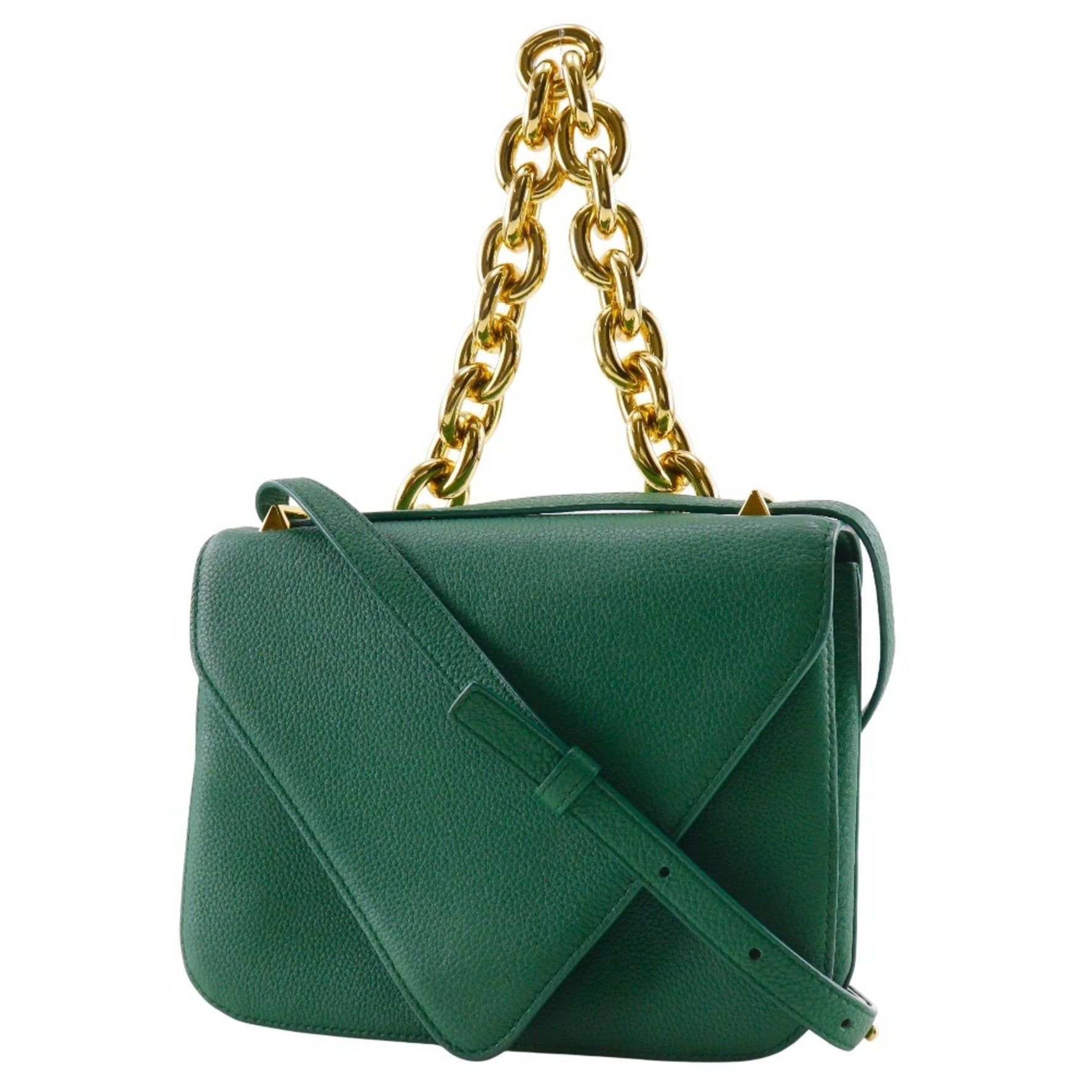 Bottega Veneta Mounting Envelope Shoulder Bag Chain Leather Flap