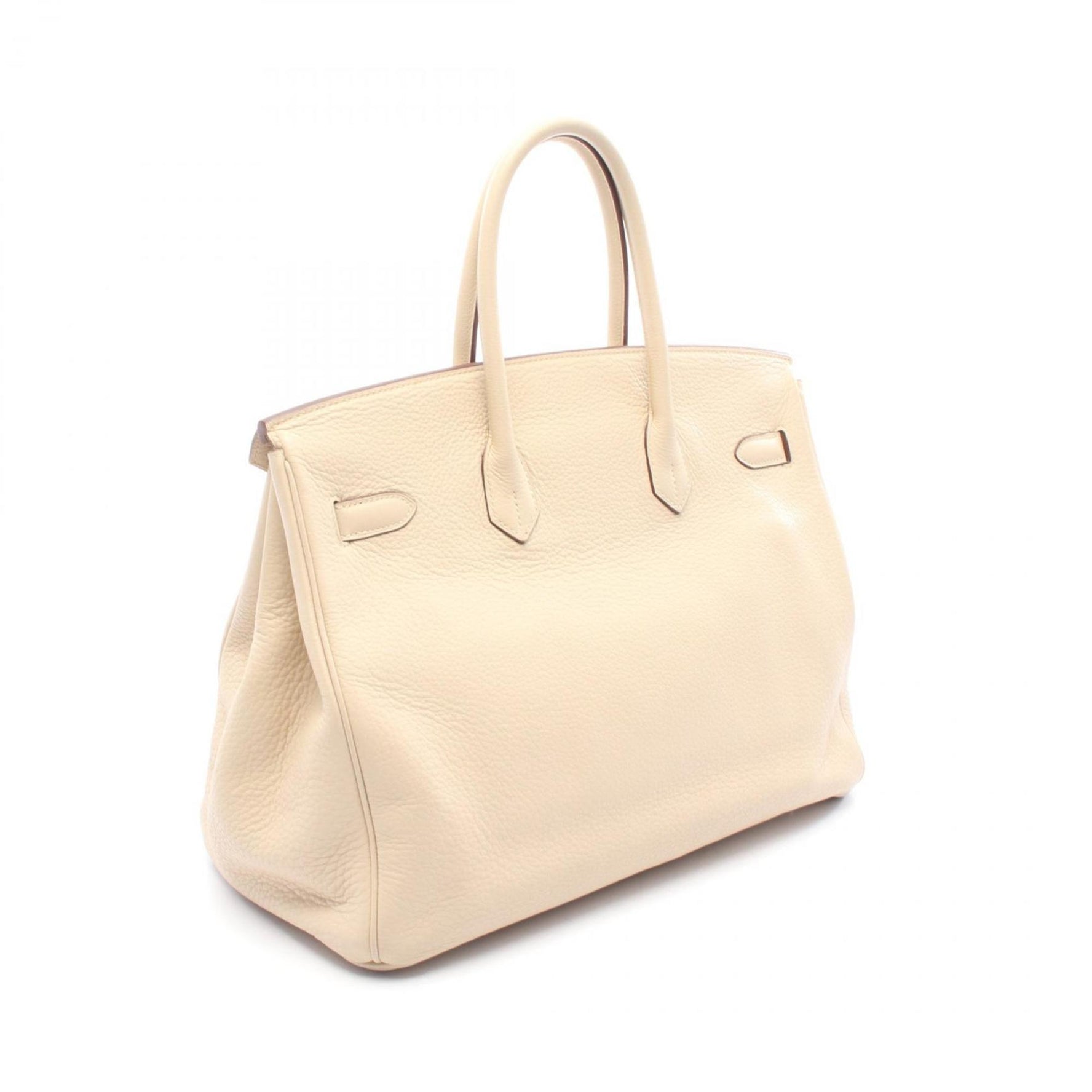 Hermes Hermès Birkin 35 Parchemin handbag in Taurillon Clemence leather, ivory for women