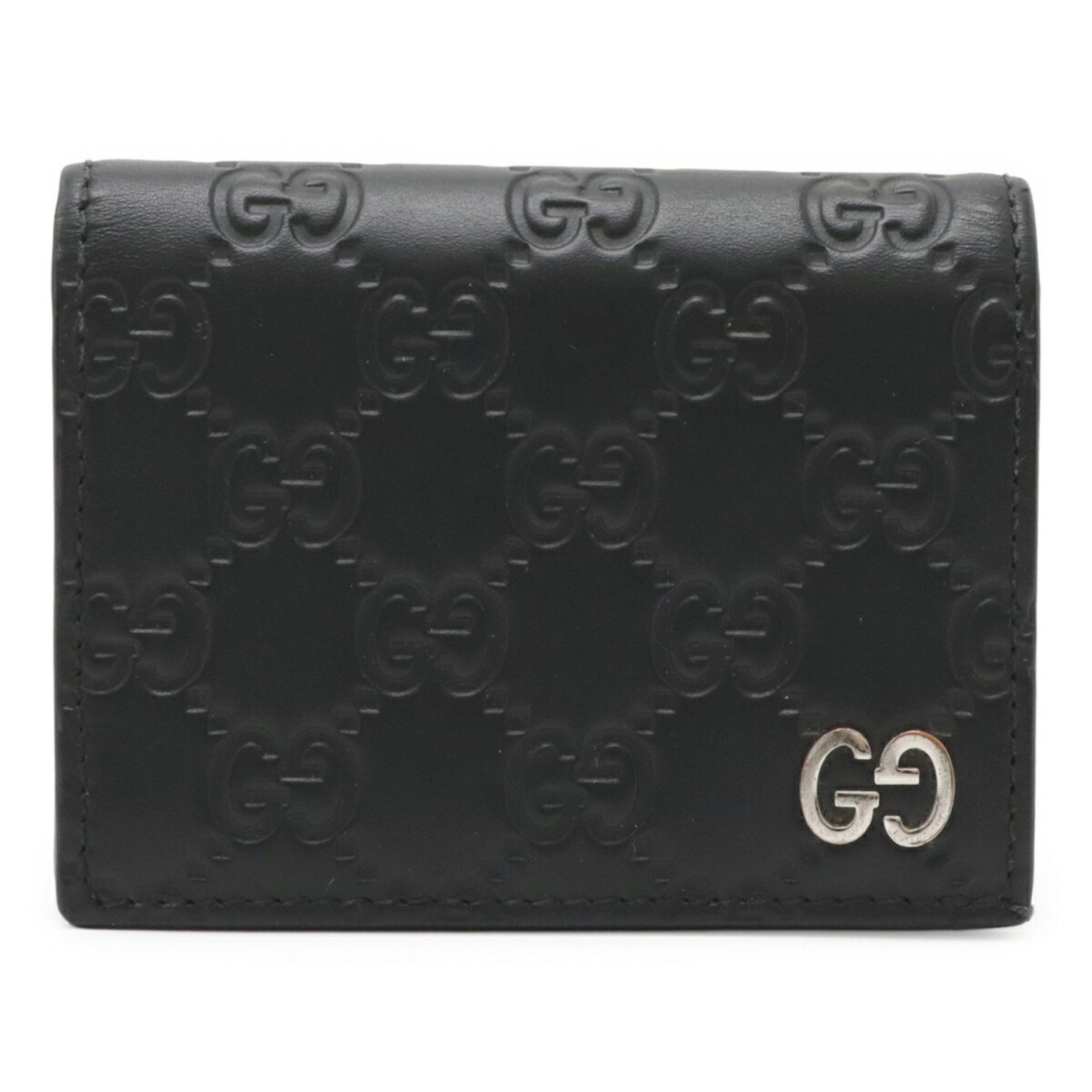 GUCCI Guccissima Signature Card Case Wallet, Bifold, Leather
