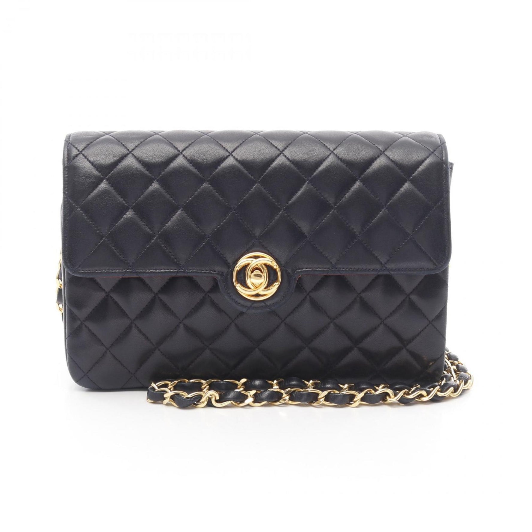 CHANEL Matelasse Single Flap Shoulder Bag in Lambskin (Sheepskin)