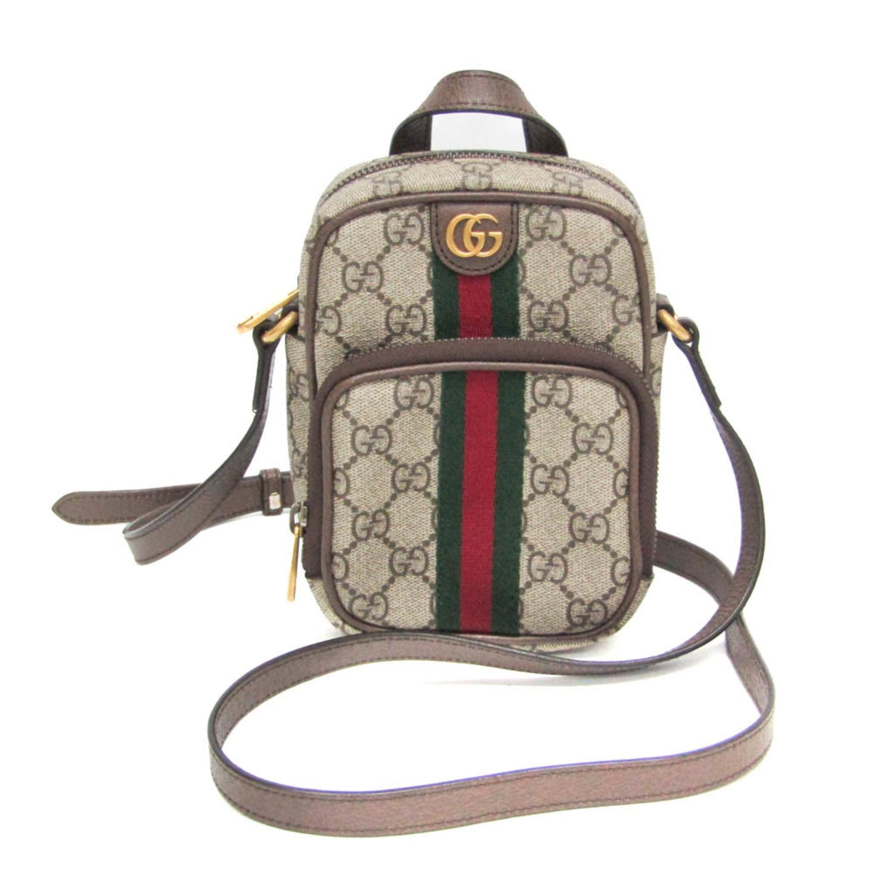 Gucci Ophidia Double G Shoulder Pouch Men,Women GG Supreme Shoulder Bag Beige