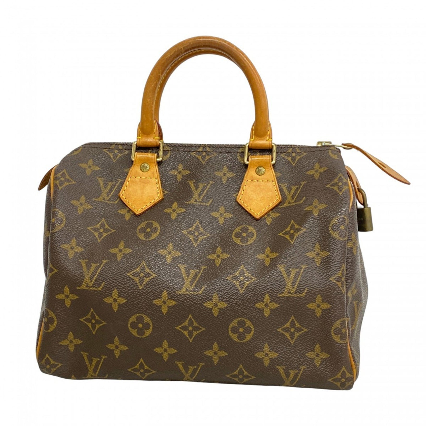 Louis Vuitton Monogram Speedy 25 Handbag M41109 Brown Women's
