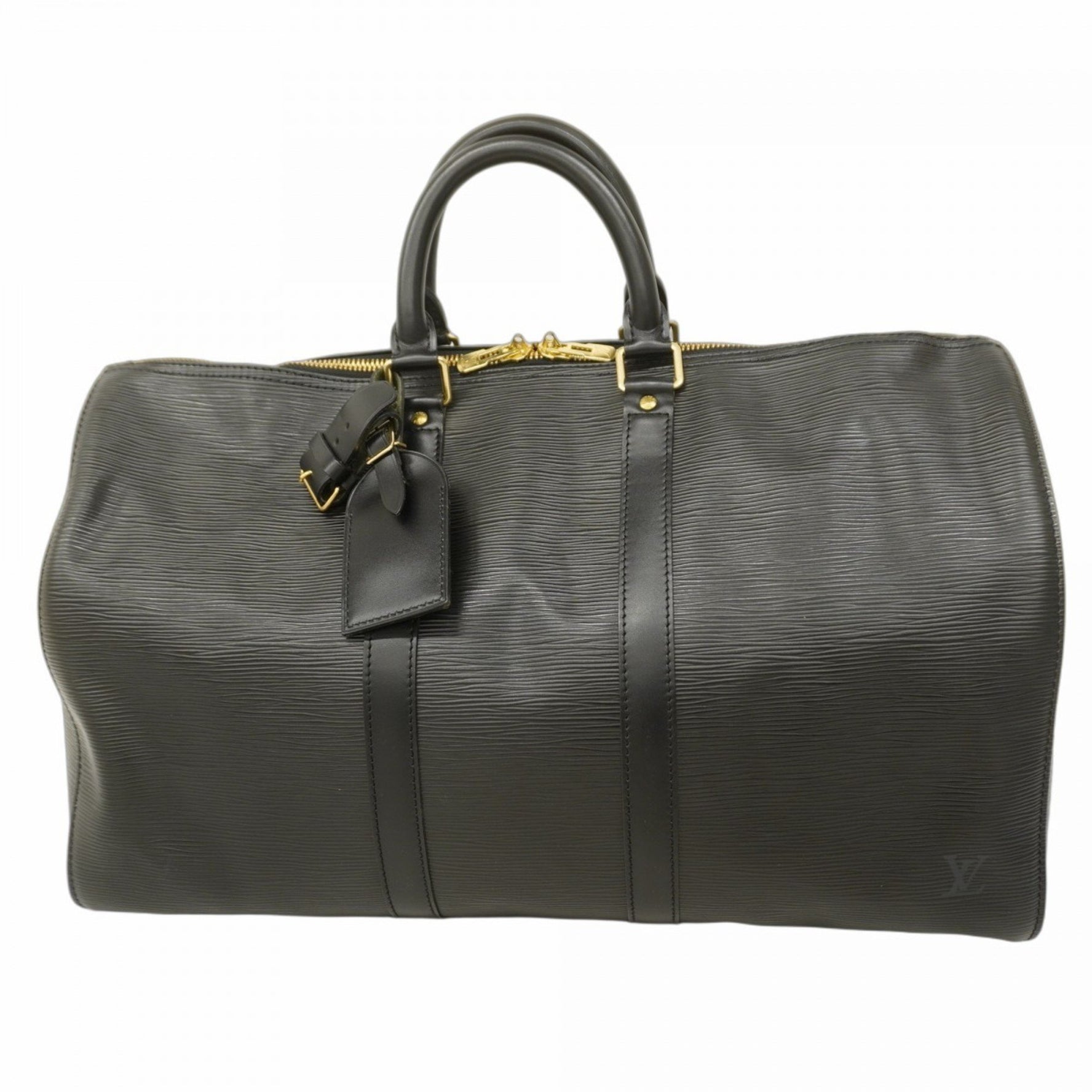 Louis Vuitton Epi Keepall 45 Boston Bag M42972 Noir Men's/Women's