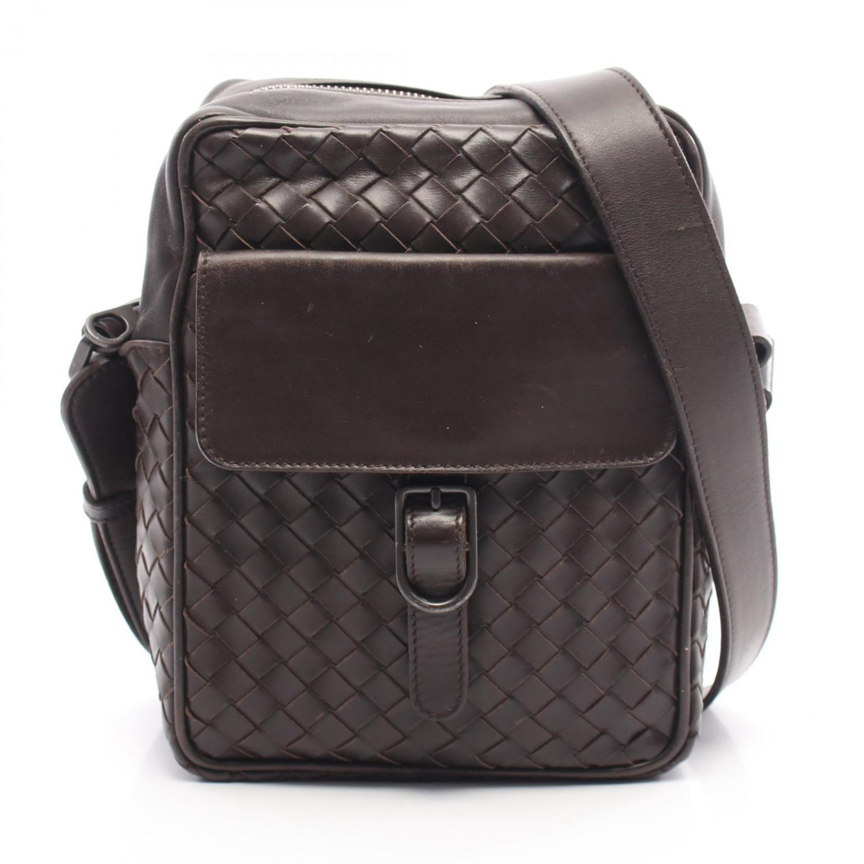 Bottega Veneta Intrecciato Shoulder Bag, Leather