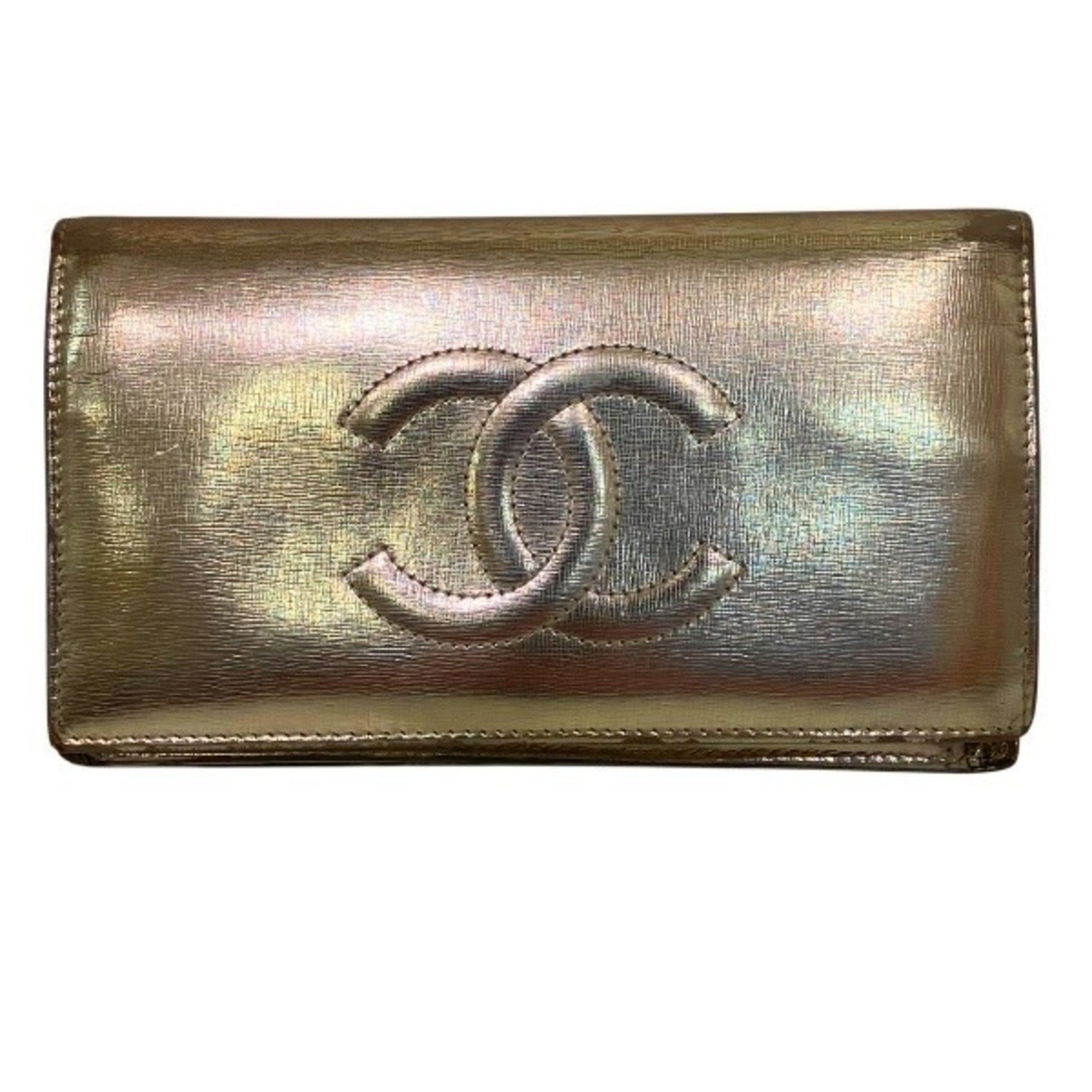 Chanel 8651 Coco Mark Bifold Wallet Long