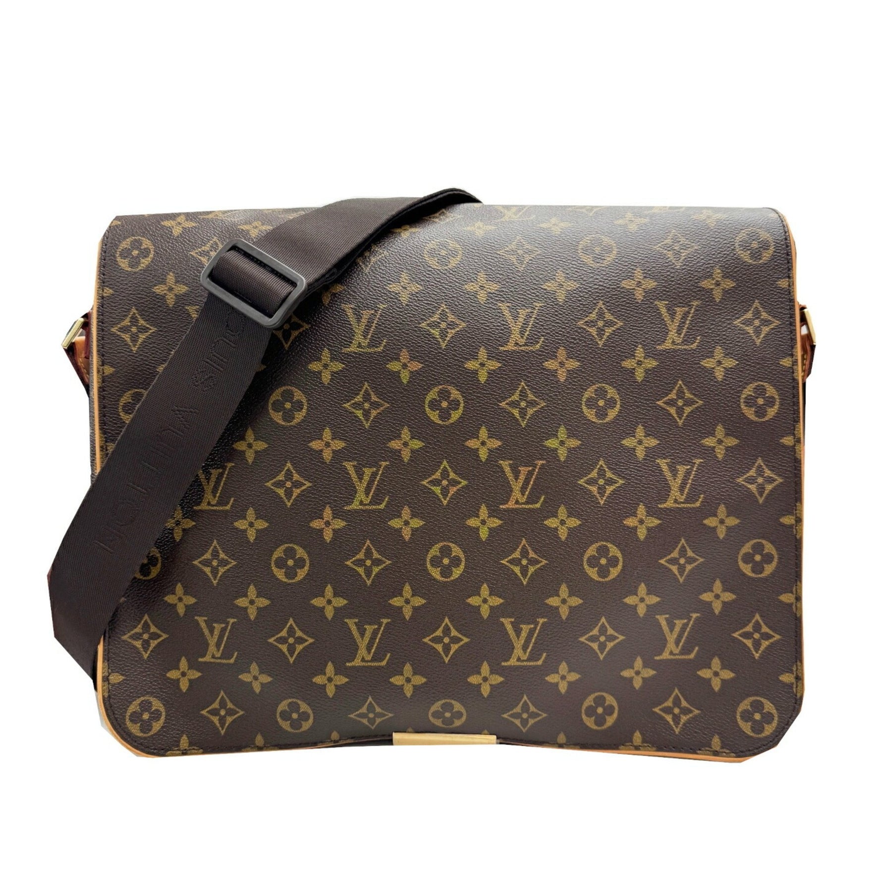 LOUIS VUITTON Abbesse Shoulder Bag in Monogram Canvas, Brown, Men's