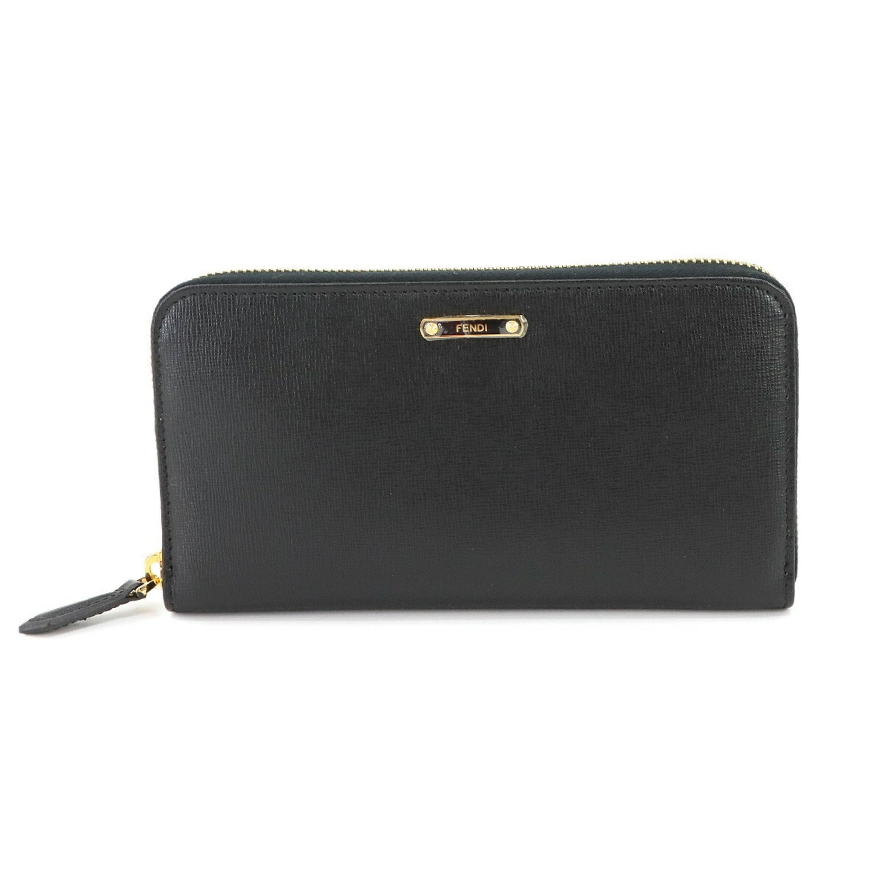 Fendi Round Long Wallet in Leather