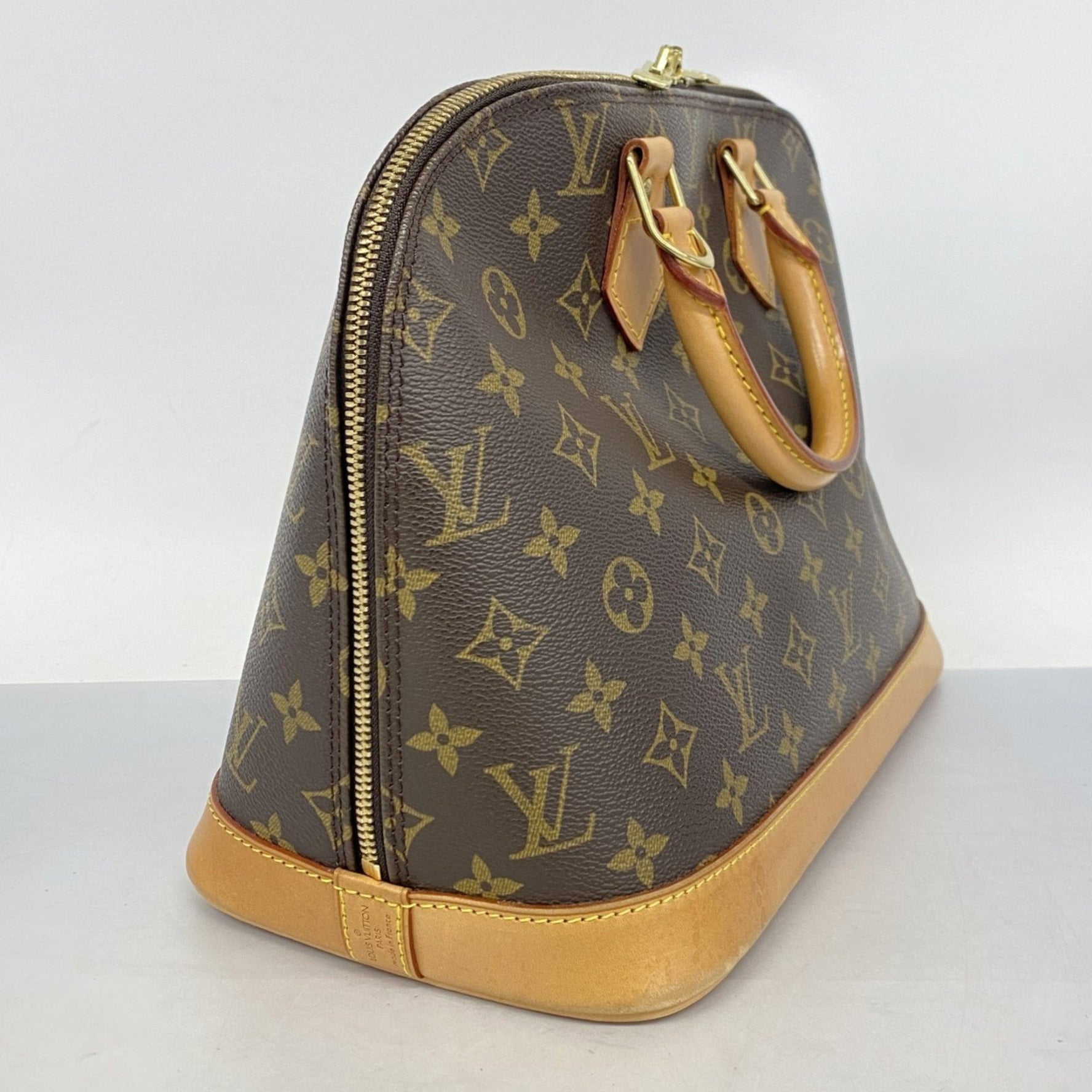 Louis Vuitton Monogram Alma Handbag M51130 Brown Women's