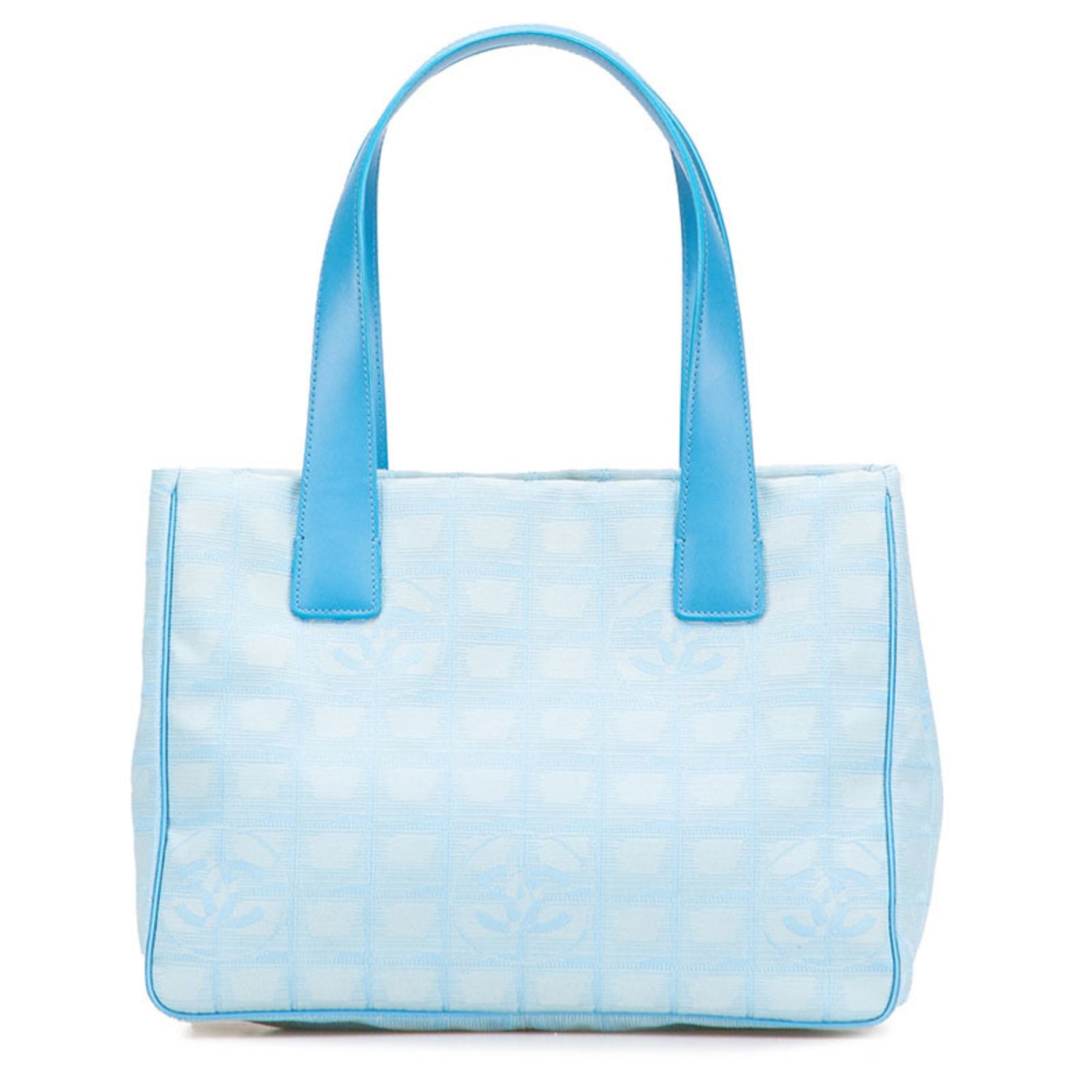 CHANEL New Travel Line Tote PM Bag Handbag Nylon Leather