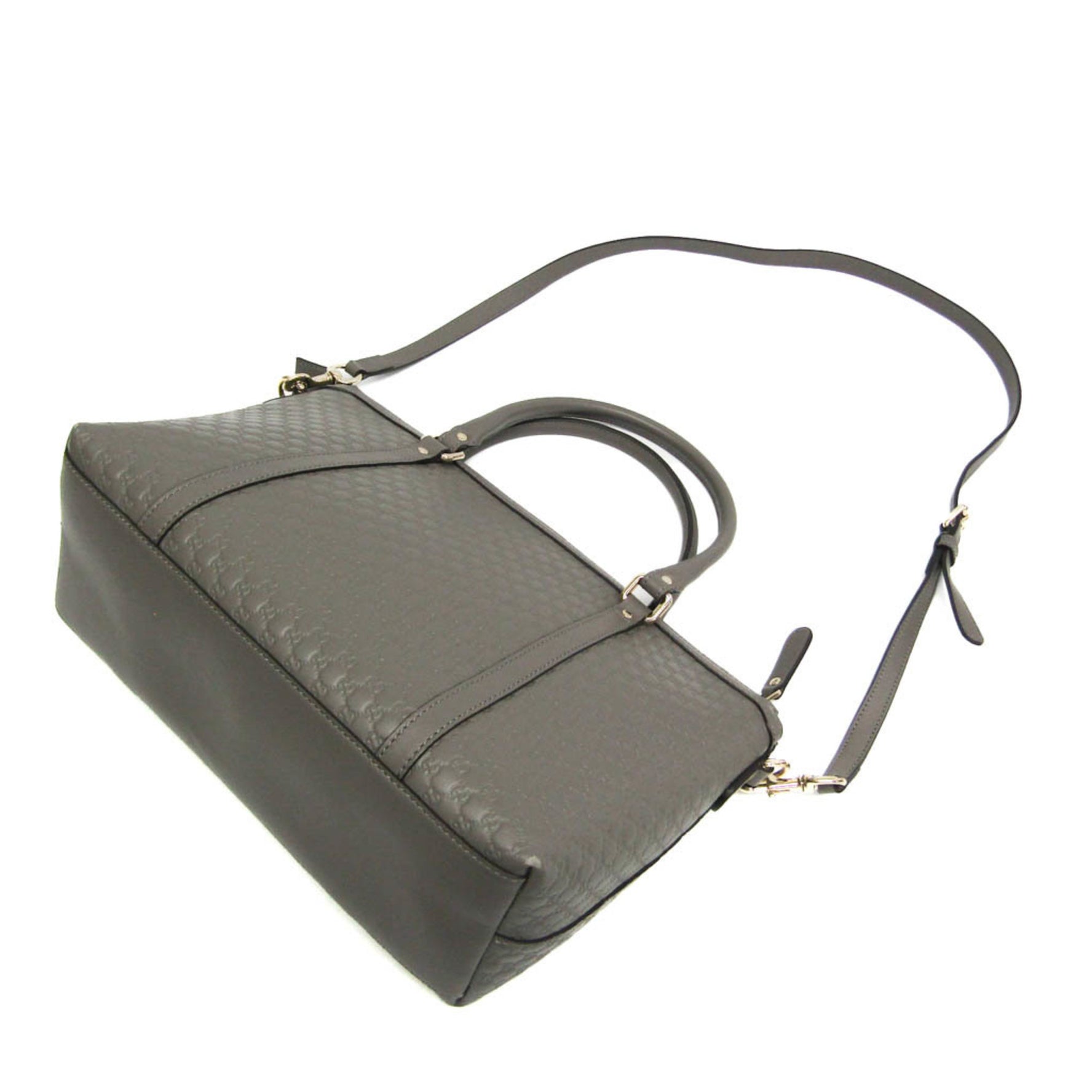 Gucci MicroGuccissima Women's Leather Handbag,Shoulder Bag Gray