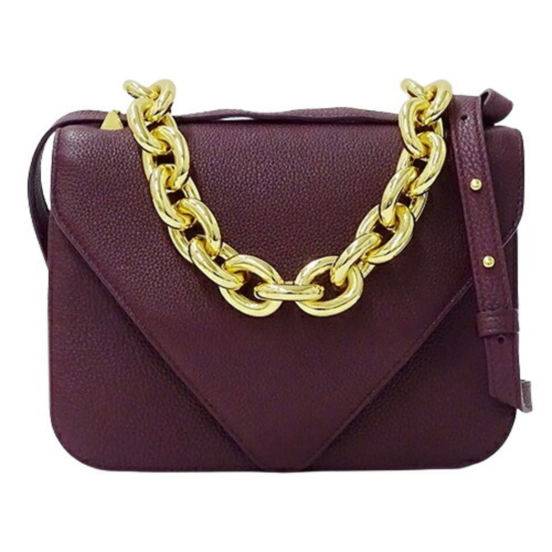 BOTTEGA VENETA Bag Shoulder Handbag Leather Chain Compact