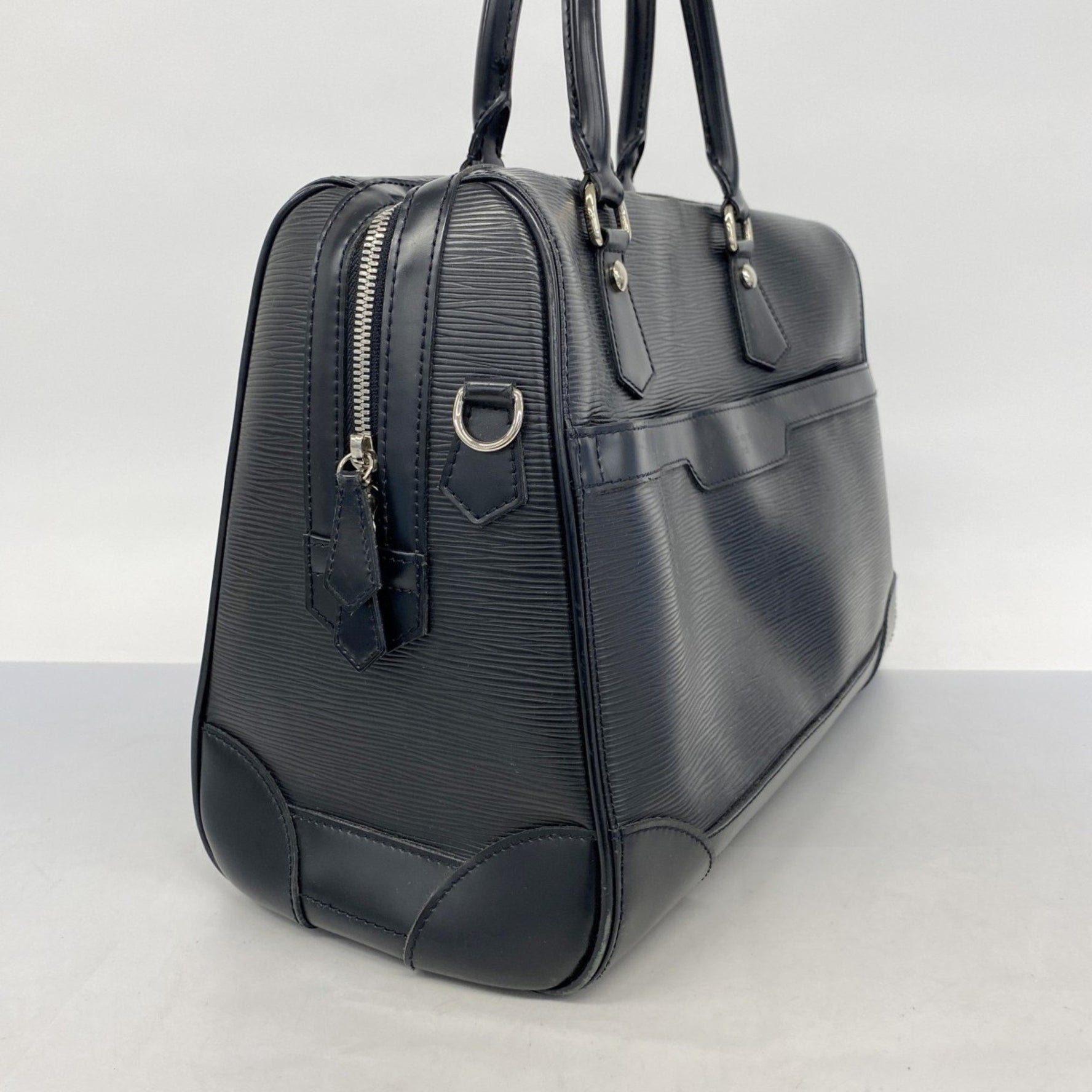 Louis Vuitton Epi Sac de Ville Bourget Handbag M42392 Noir Women's