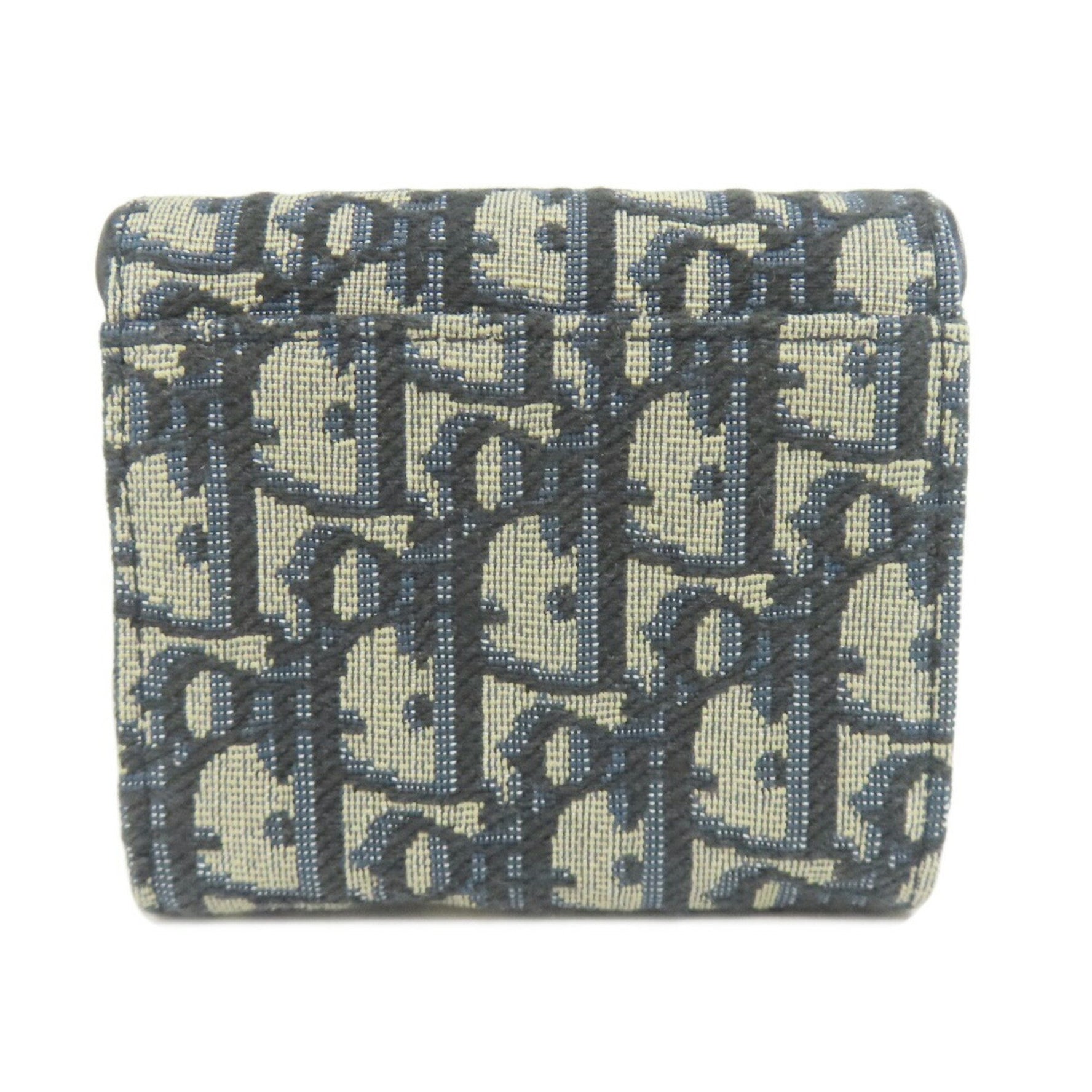 Christian Dior Saddle Trotter Print Bifold Wallet Canvas
