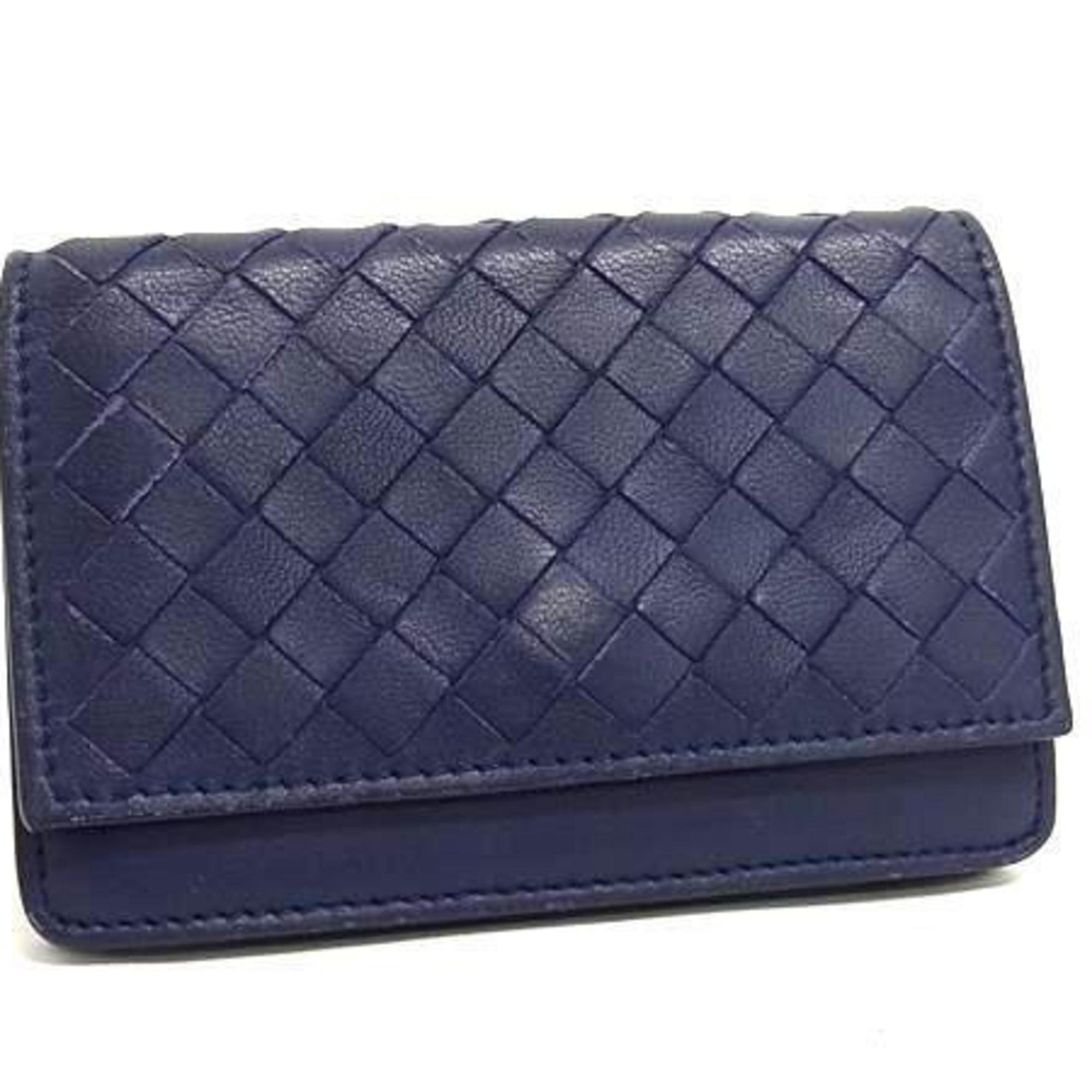 BOTTEGA VENETA Intrecciato Business Card Case Leather