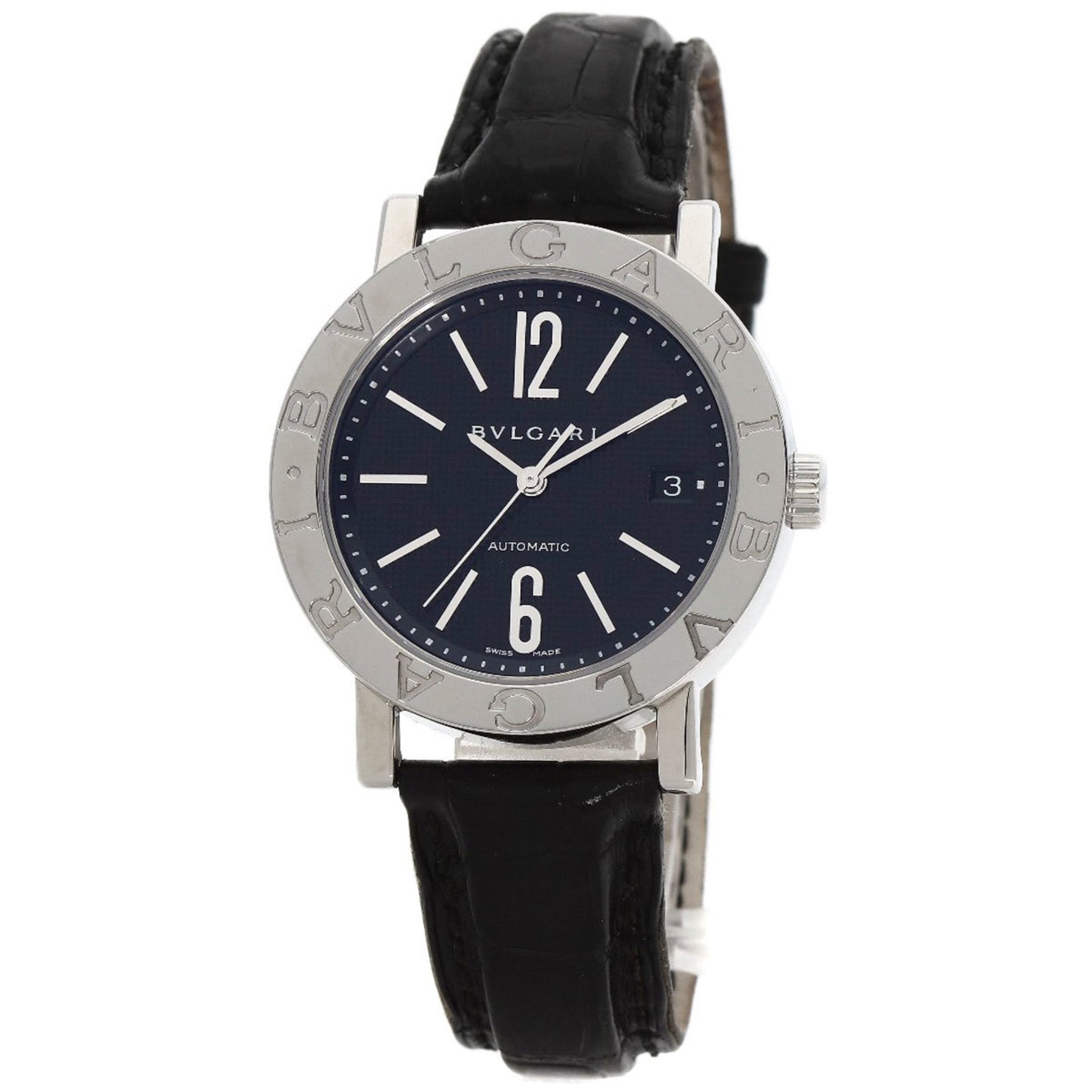 Bvlgari Watch Stainless Steel Leather