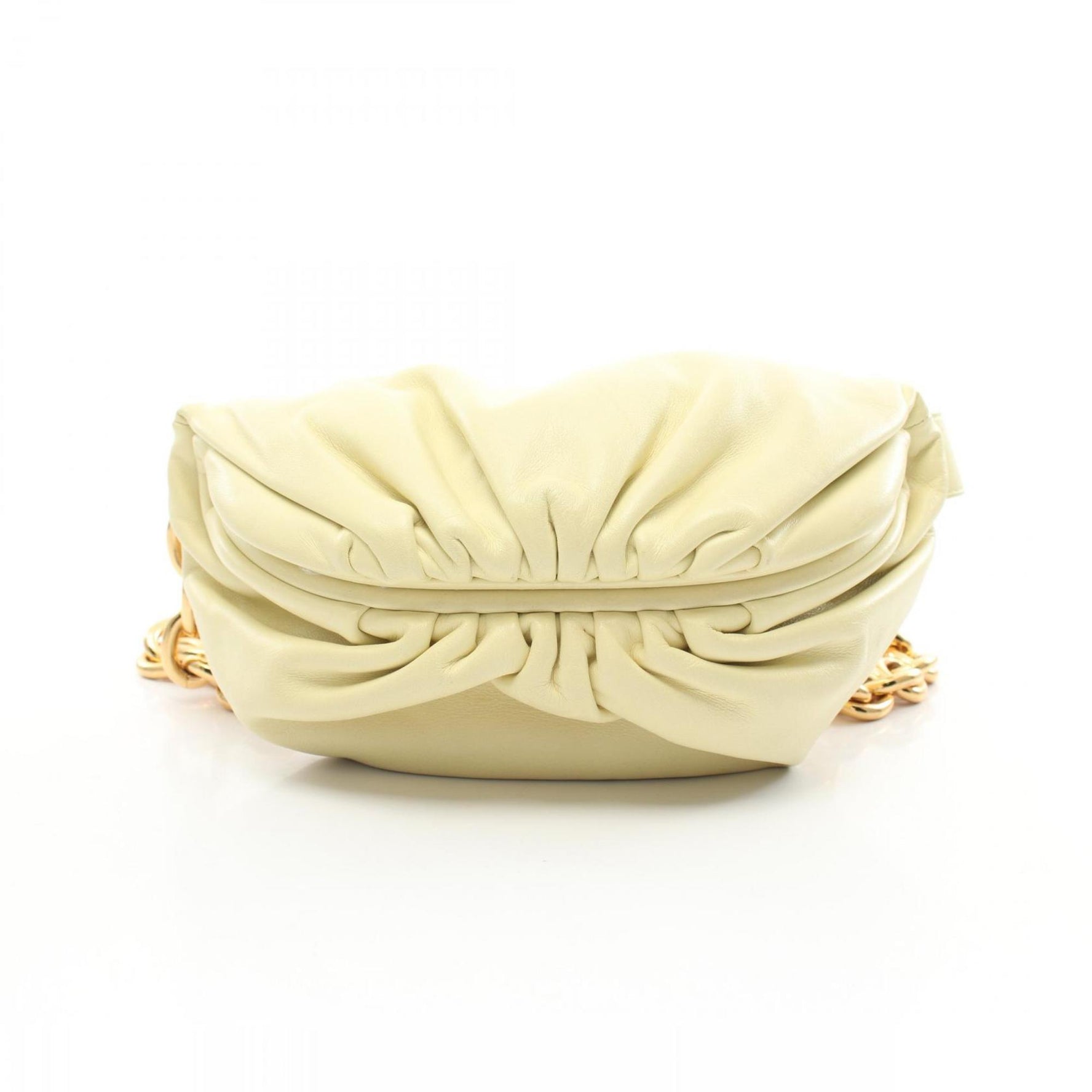 BOTTEGA VENETA The Chain Pouch Mini Waist Bag Body Leather Yellow