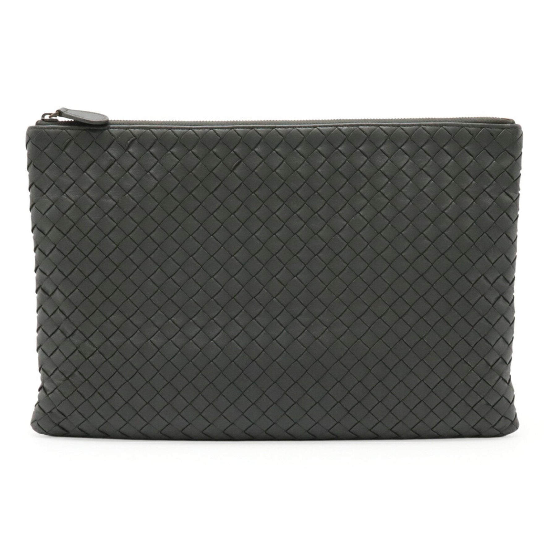 BOTTEGA VENETA Bottega Veneta Intrecciato Clutch Bag Second Flat Pouch Leather