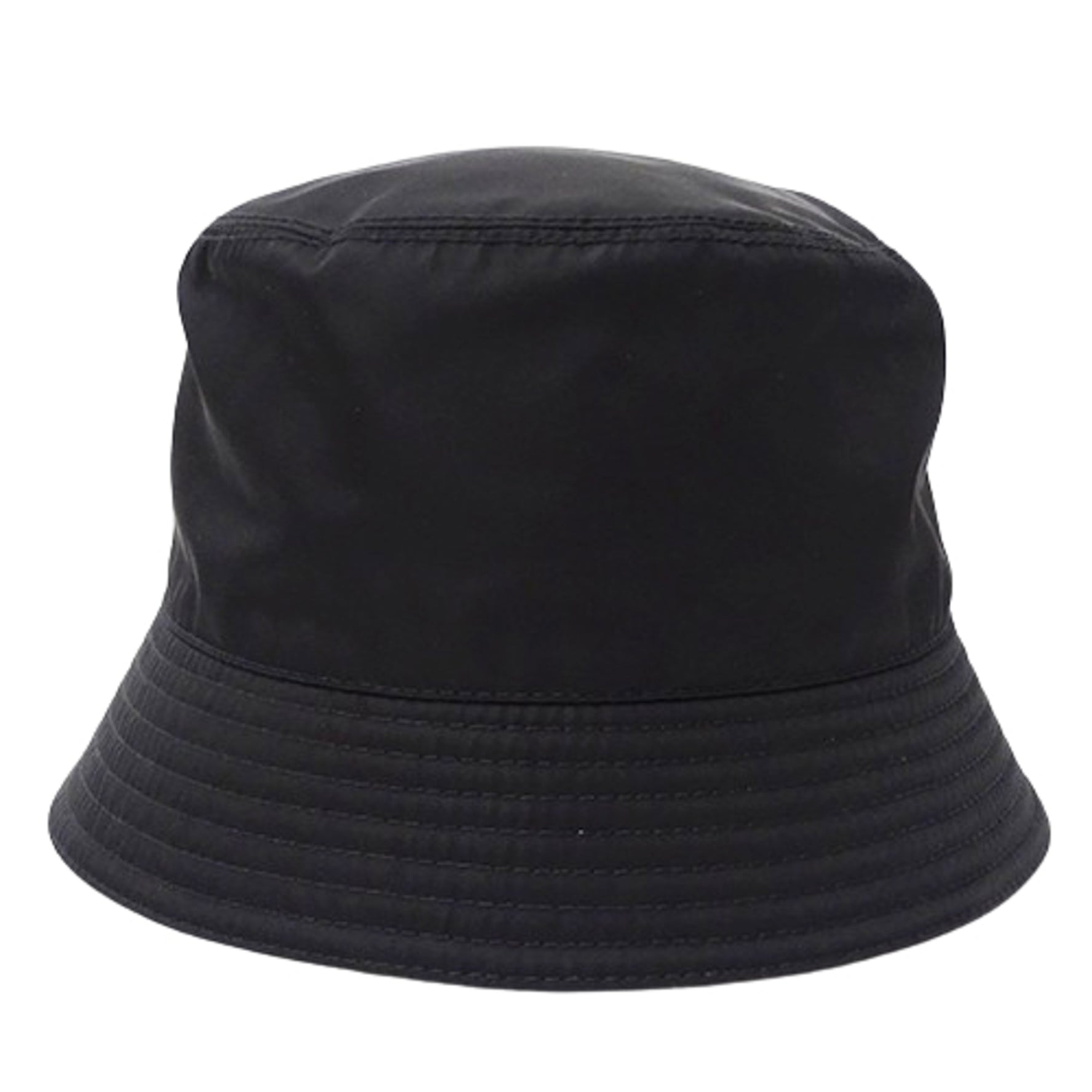 Prada Hat, Men's & Nylon Bucket XL, with Triangle Logo Plate