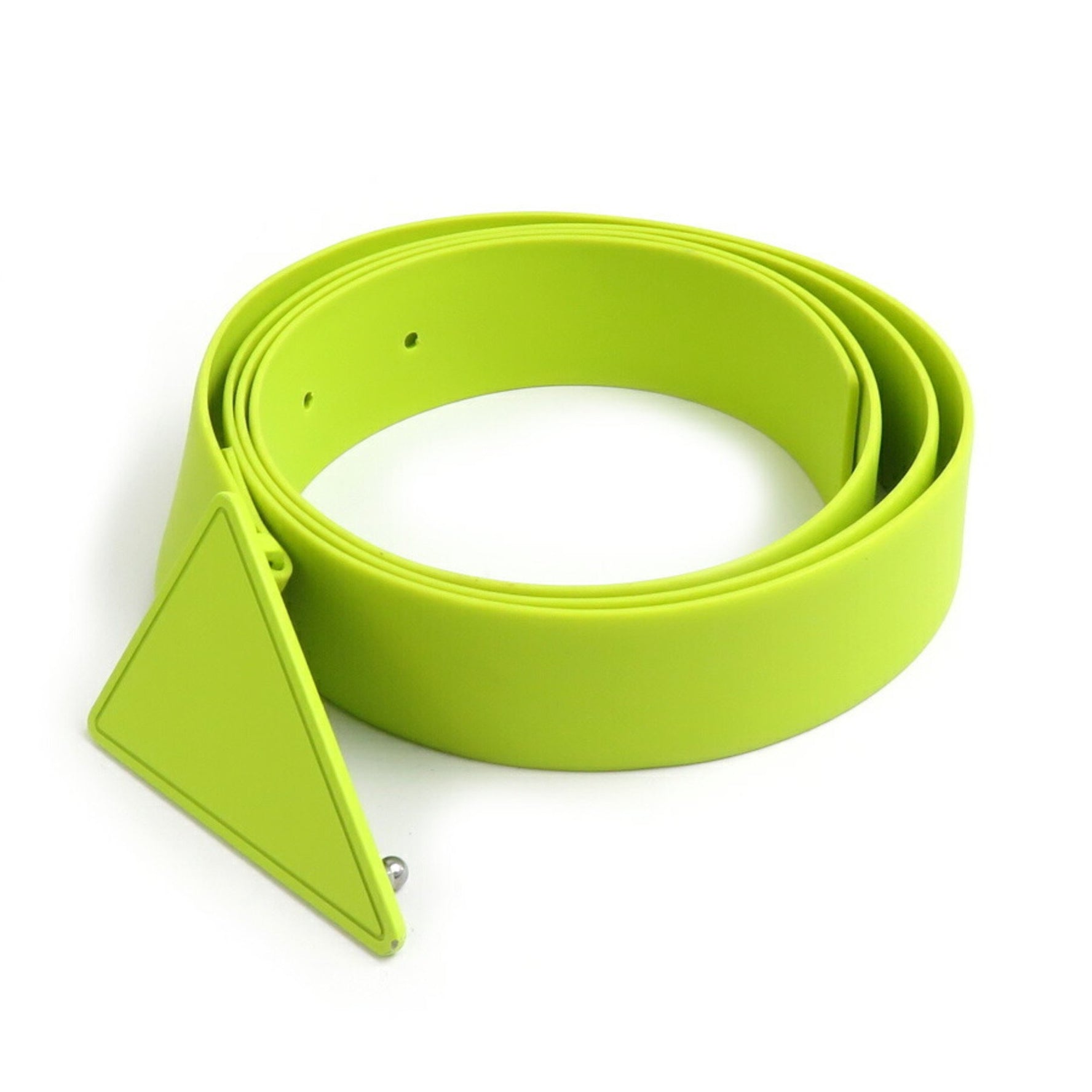 BOTTEGA VENETA Belt Silicone Yellow Green Men's