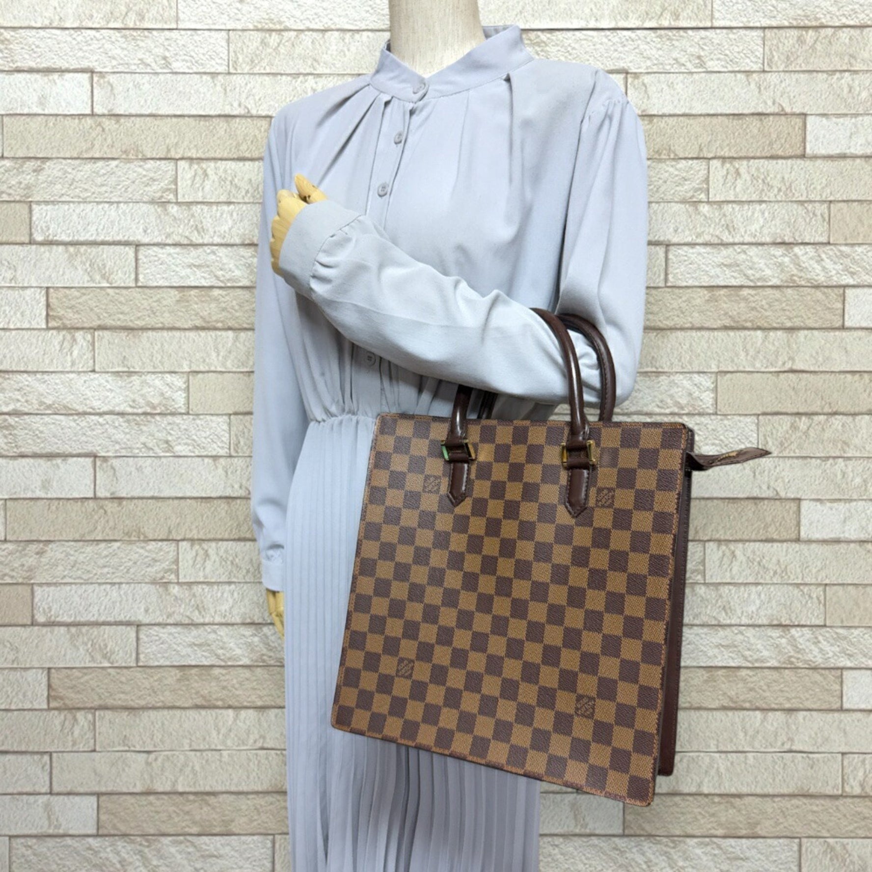 Louis Vuitton Venice PM Damier Handbag Canvas N51145 Brown Women's LOUIS VUITTON