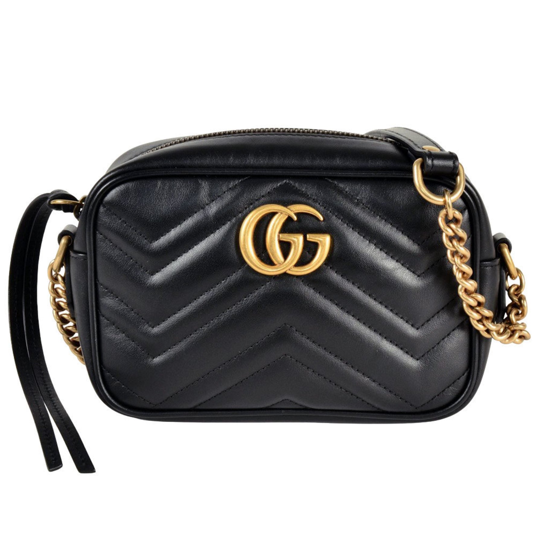 GUCCI GG Marmont Shoulder Bag Leather
