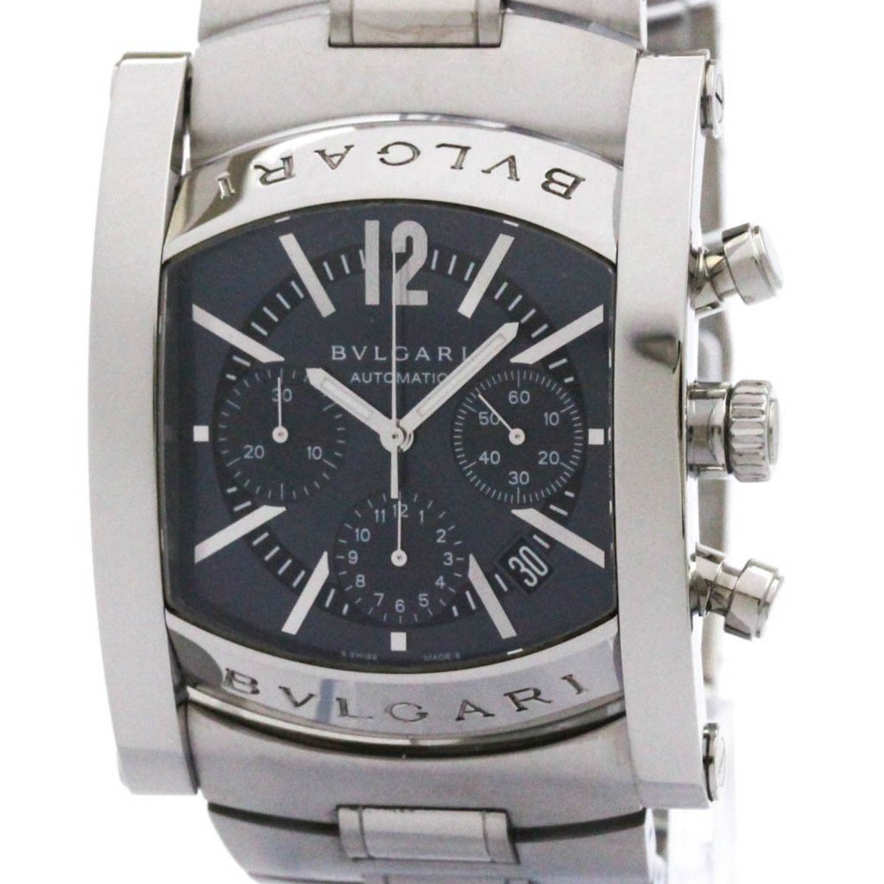 BVLGARI Assioma Chronoragph Steel Automatic Watch Polished