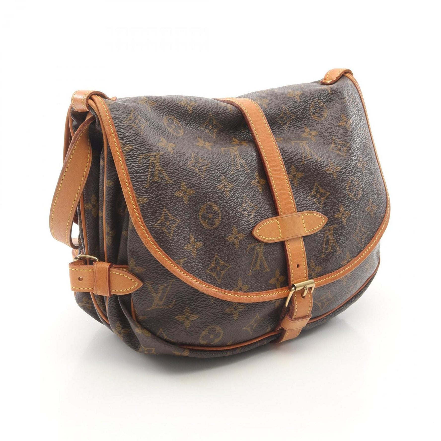 Louis Vuitton Saumur 30 Shoulder Bag, Coated Canvas and Leather, Monogram, Brown
