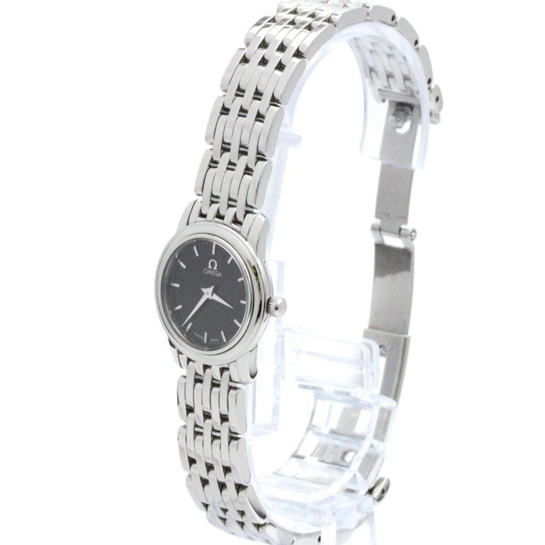 Polished OMEGA De Ville Prestige Steel Quartz Ladies Watch 4570.51 BF578001