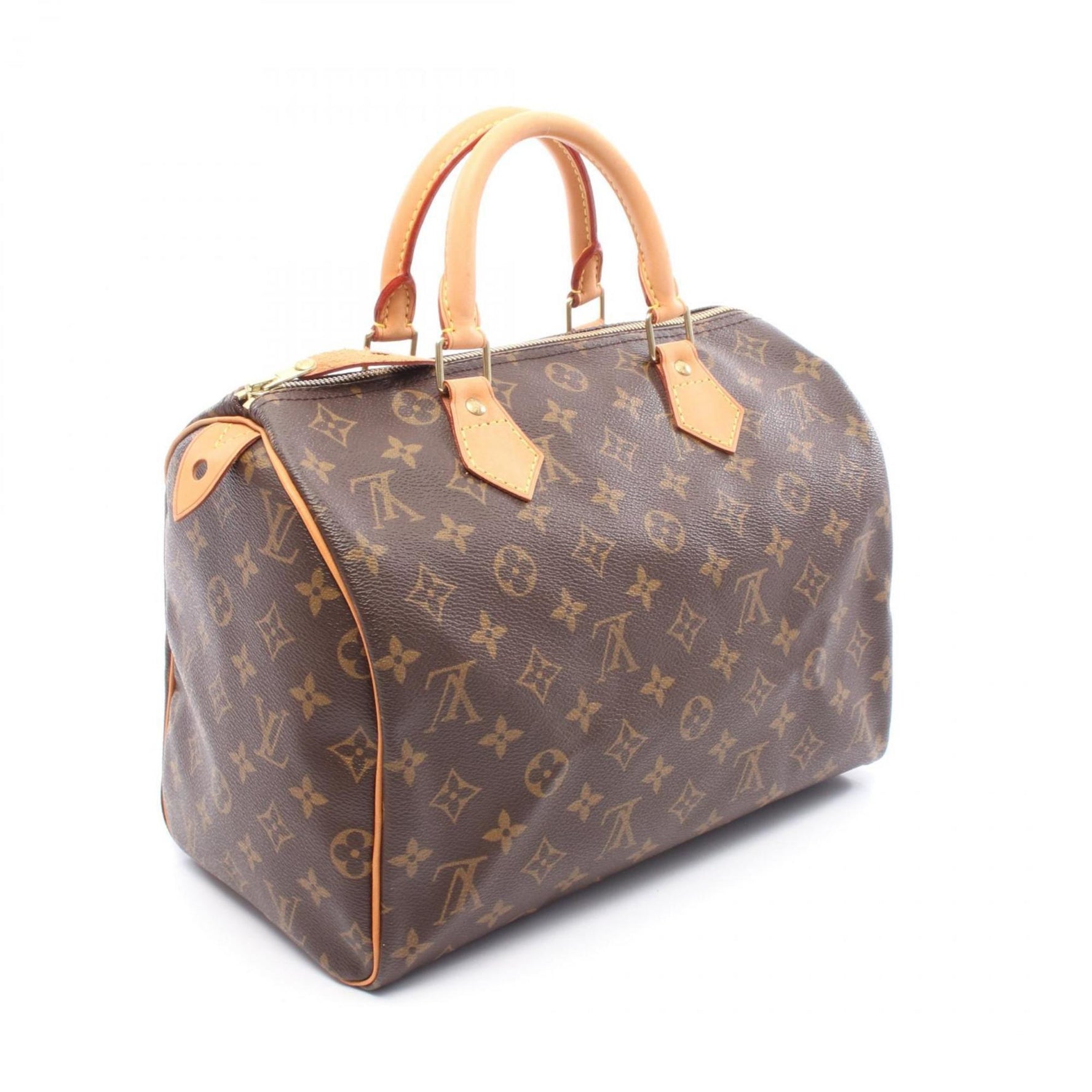 Louis Vuitton Speedy 30 Monogram Handbag, Coated Canvas and Leather