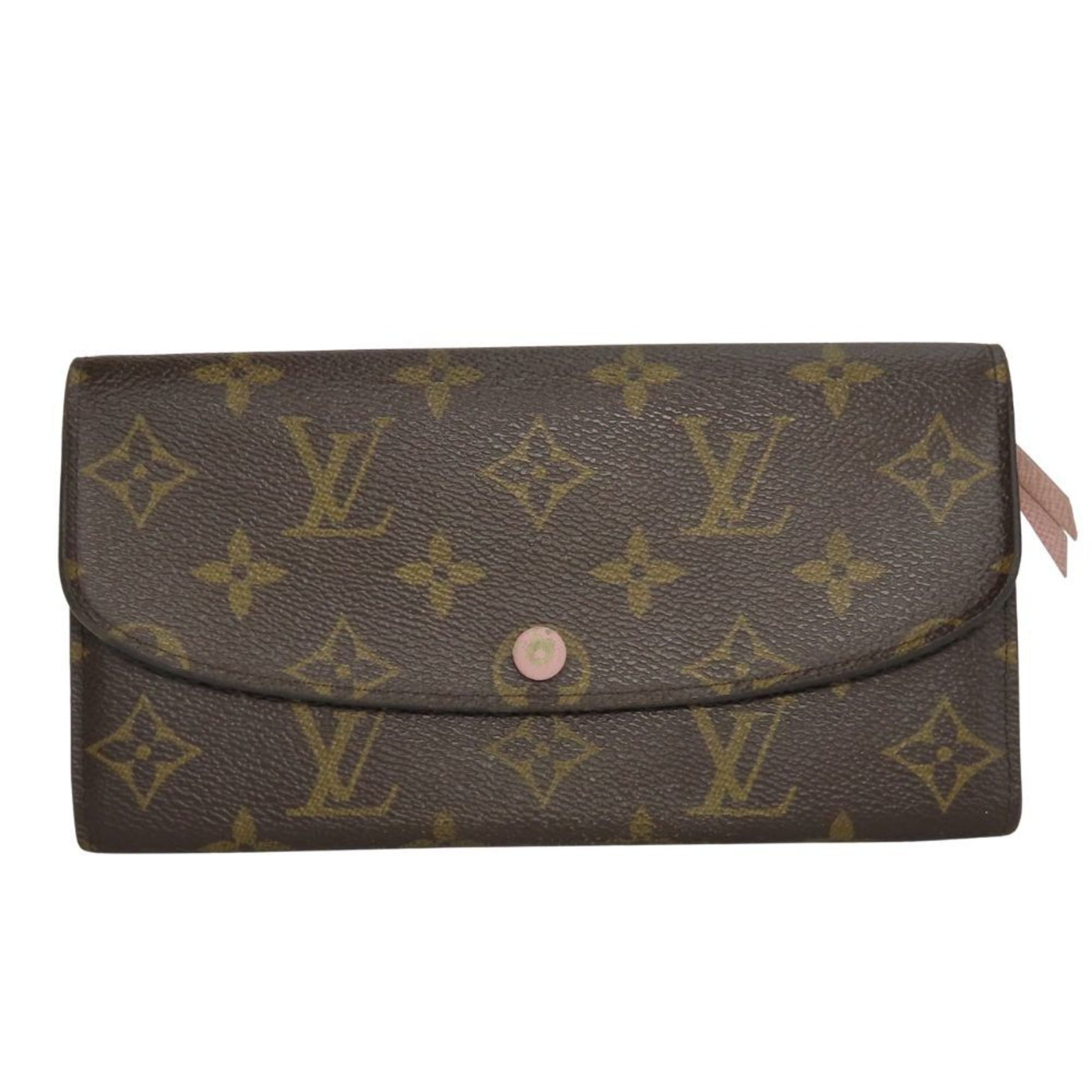 Louis Vuitton Portefeuille Emily Monogram Brown Rose Ballerine Bifold Wallet