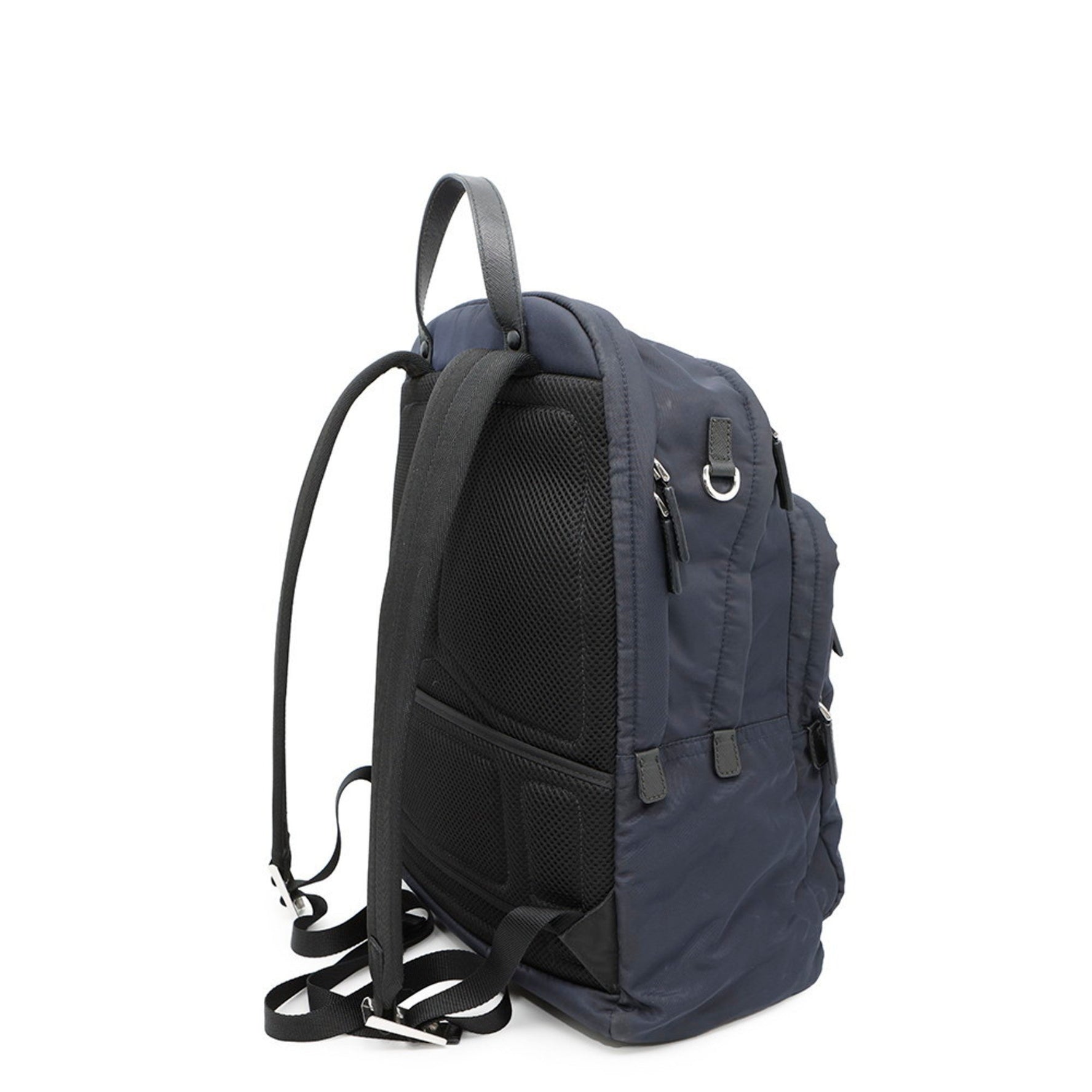 Prada Re-Nylon x Saffiano Backpack, Nylon, 2VZ025, PRADA Bag, Backpack