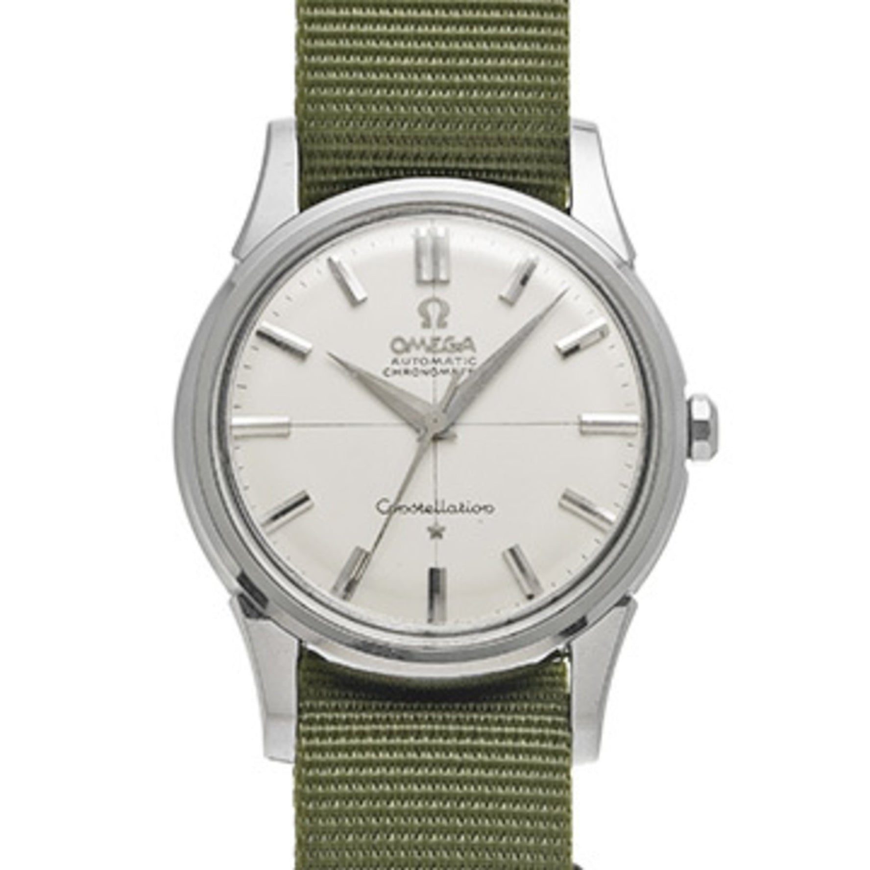 Omega Constellation Chronometer Antique 11SC Silver Men's Watch Automatic