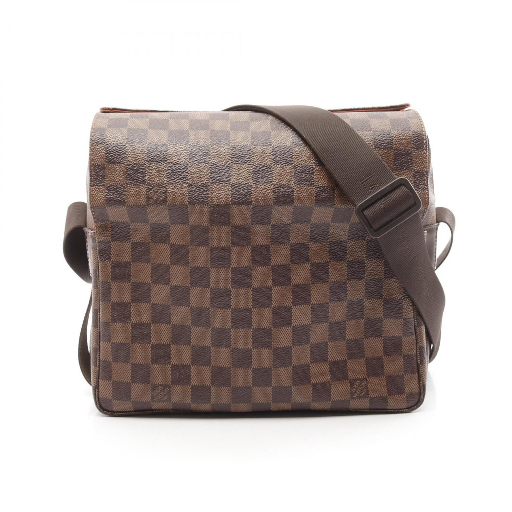 Louis Vuitton Naviglio Shoulder Bag Coated Canvas Leather Damier Men's Women's Brown N45255