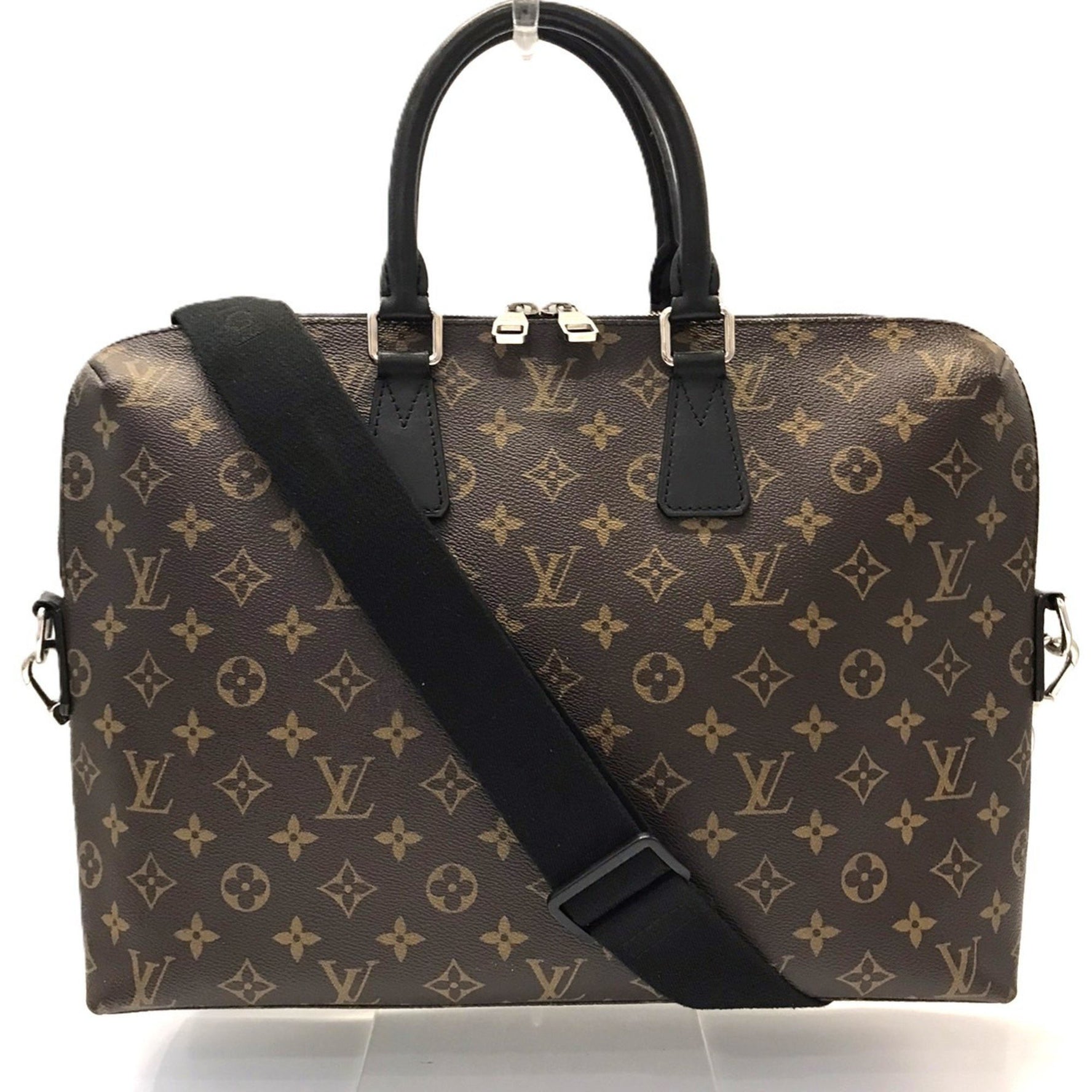 Louis Vuitton Porte Jour Monogram Macassar Bag Brown