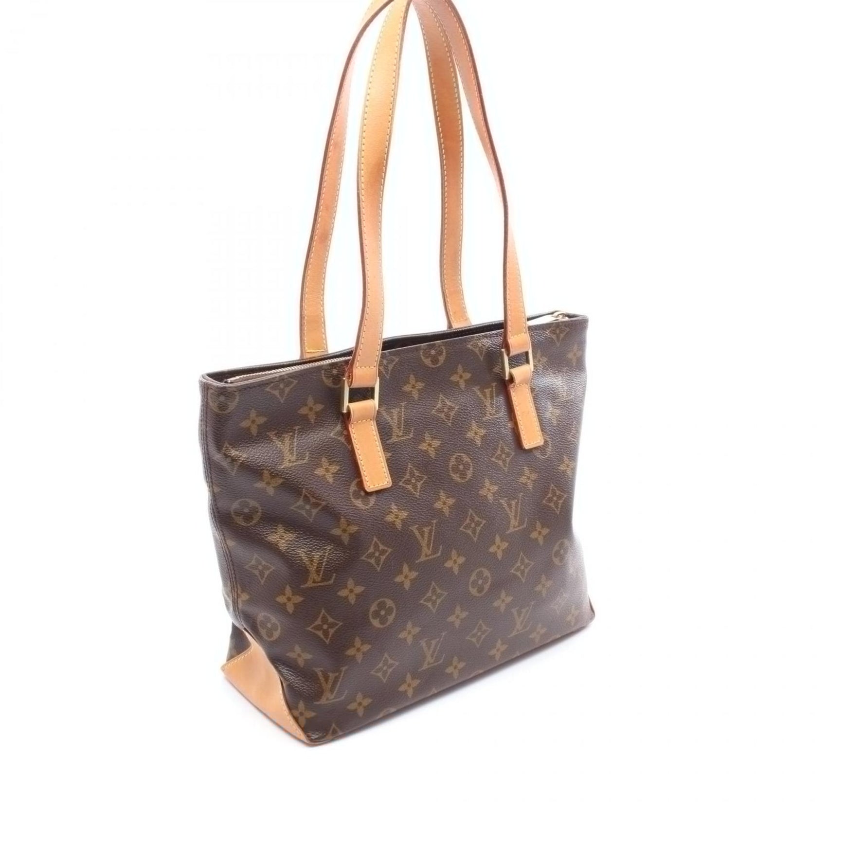 Louis Vuitton Cabas Piano Monogram Shoulder Bag, Coated Canvas and Leather, Brown