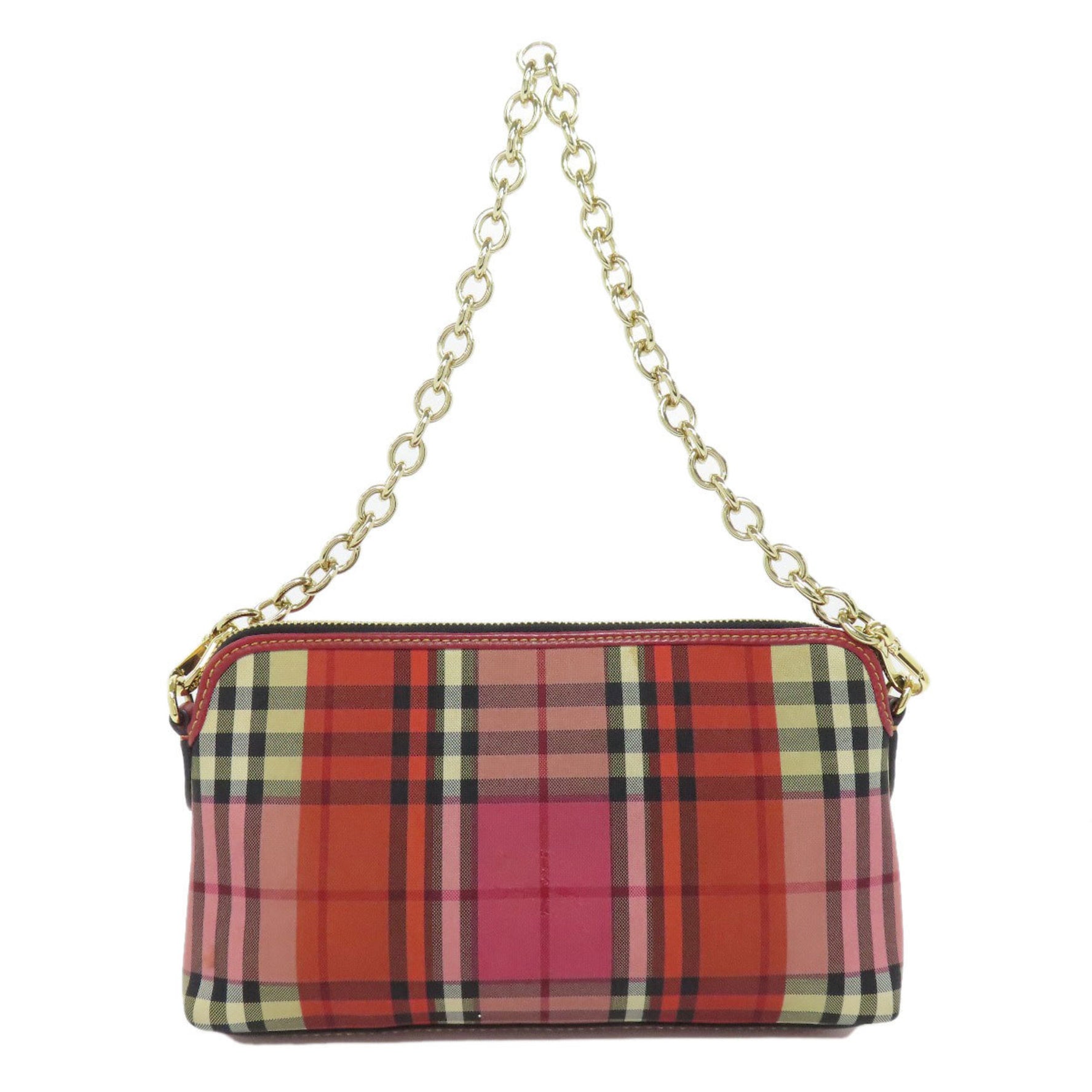 Burberry Checked Shoulder Bag Canvas