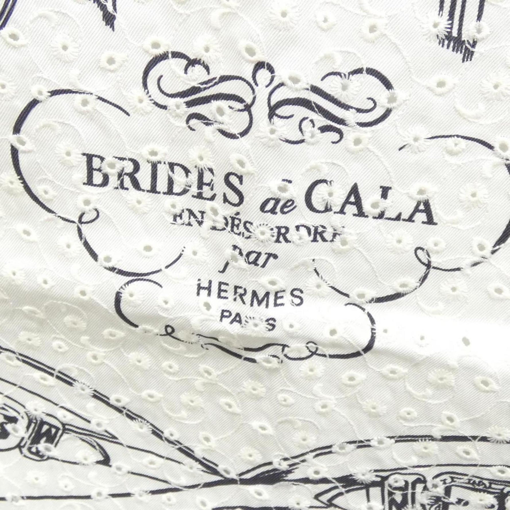 Hermes CARRE BRODERIE ANGLAISE scarf
