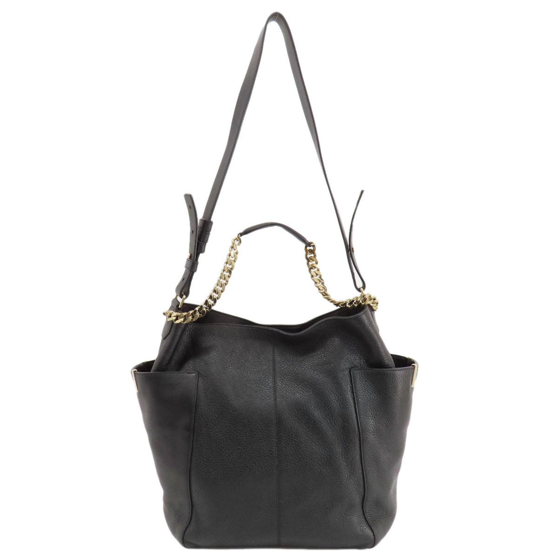 Jimmy Choo Chain Shoulder Bag Leather