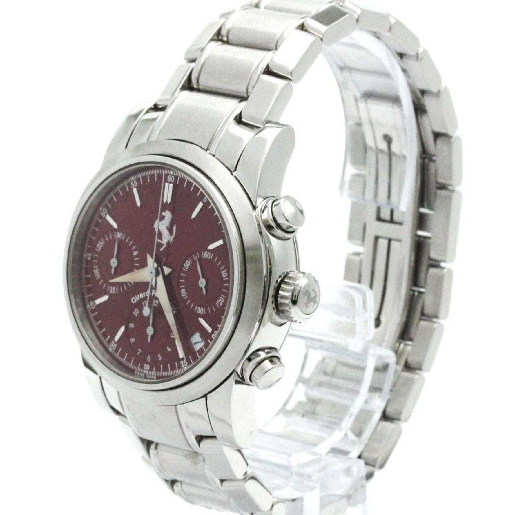GIRARD PERREGAUX Ferrari Chronograph Steel Automatic Watch 8020
