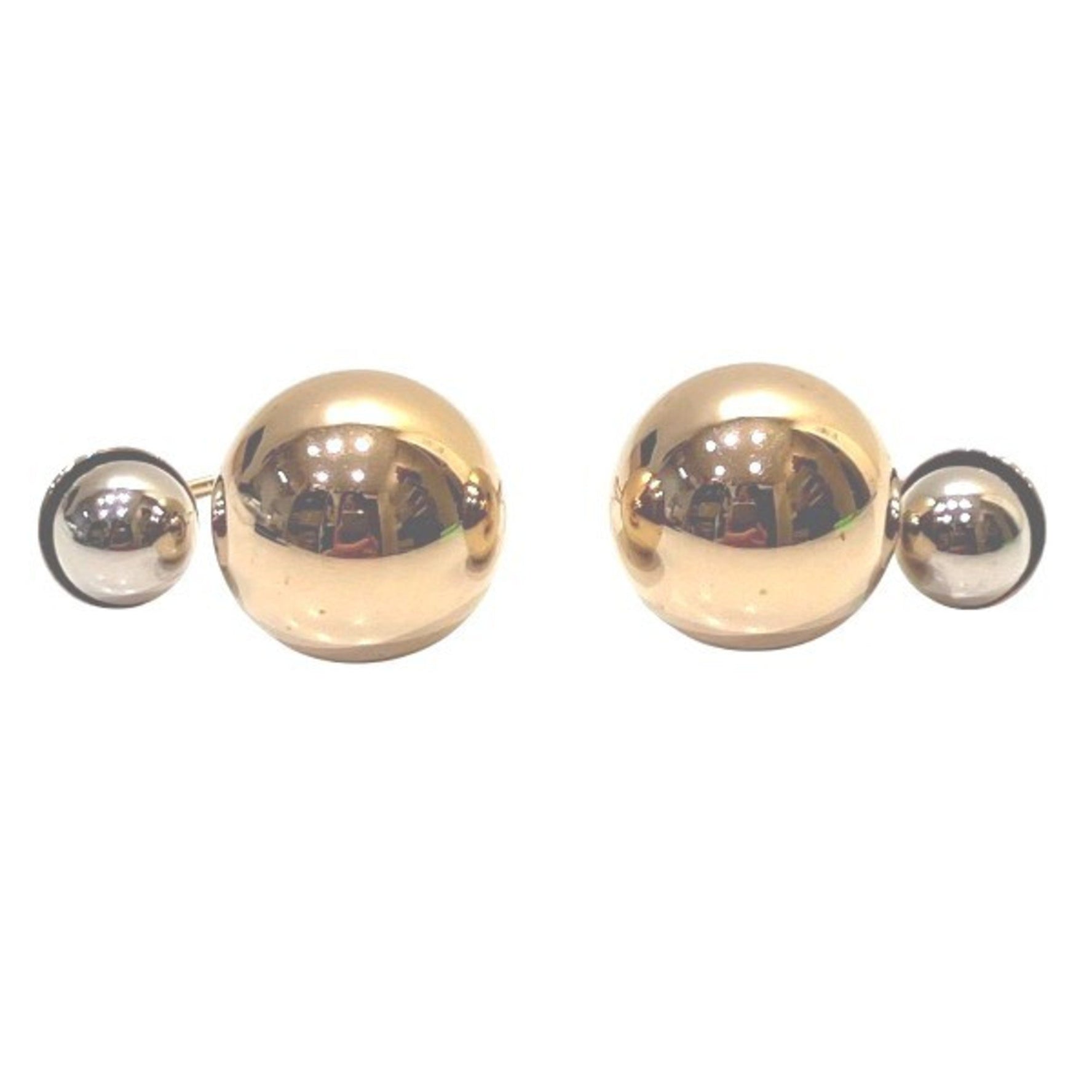 Christian Dior Dior Tribal Champagne Gold and Silver Earrings