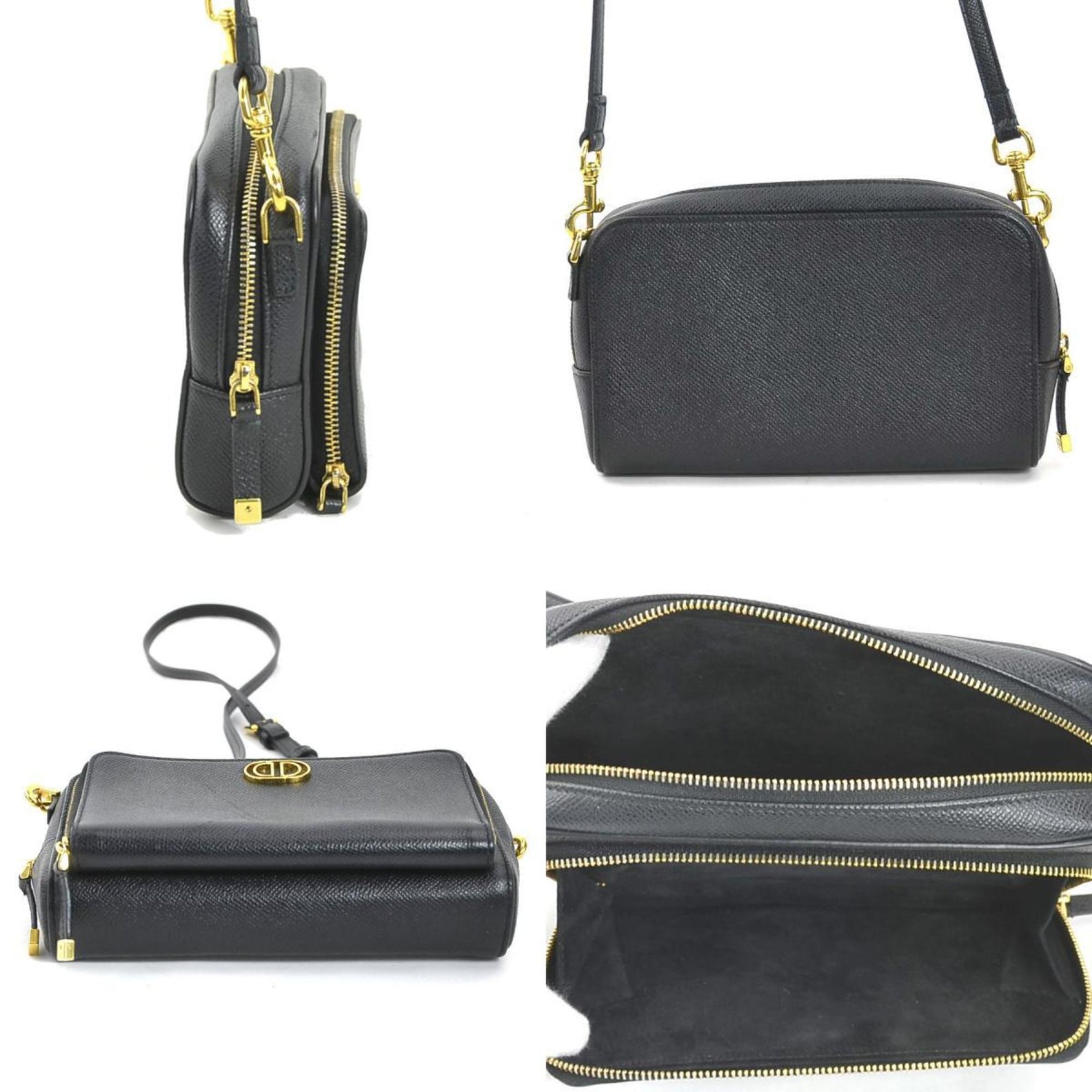 Christian Dior Shoulder Bag Caro Leather