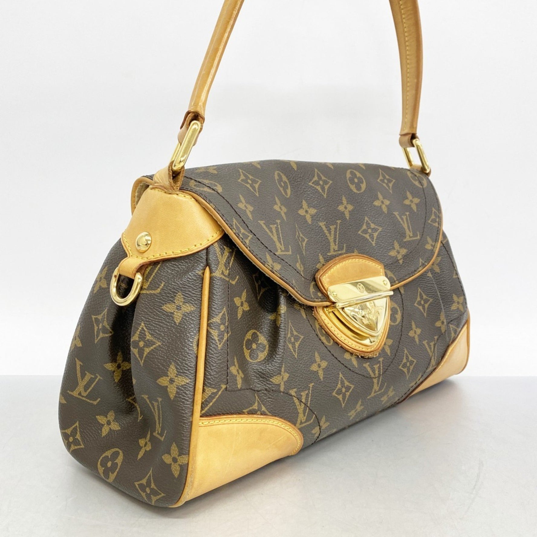 Louis Vuitton Monogram Beverly MM Shoulder Bag M40121 Brown Women's