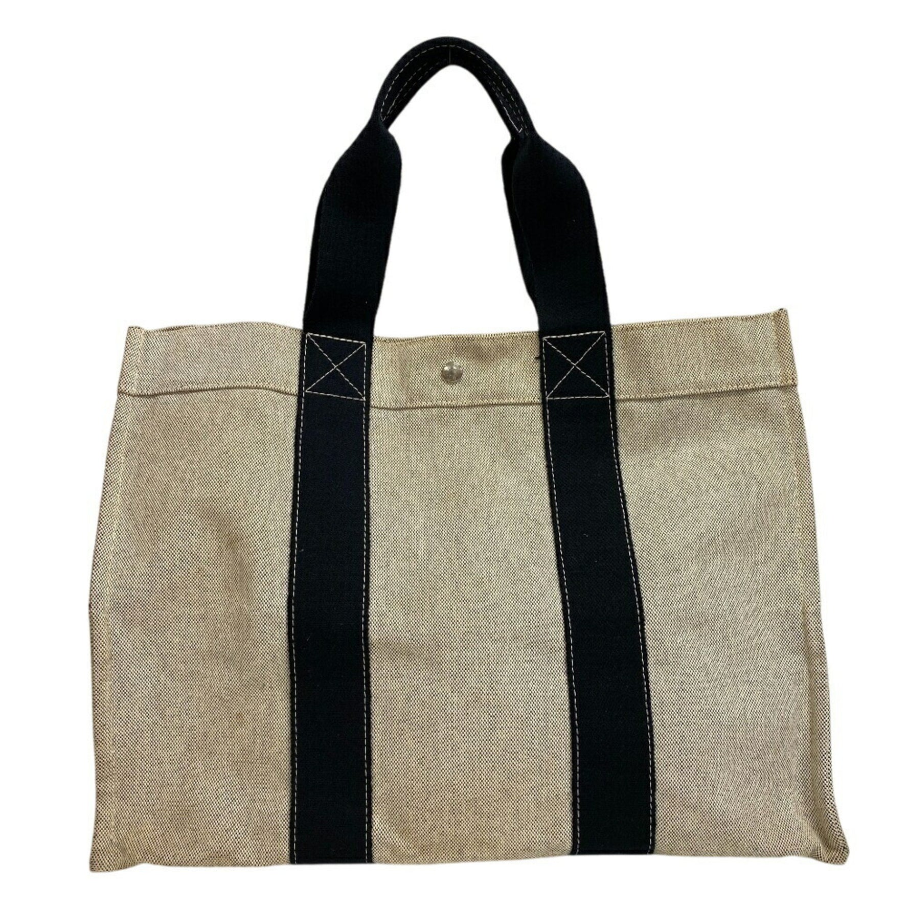 HERMES Bora GM Handbag Tote Bag Beige