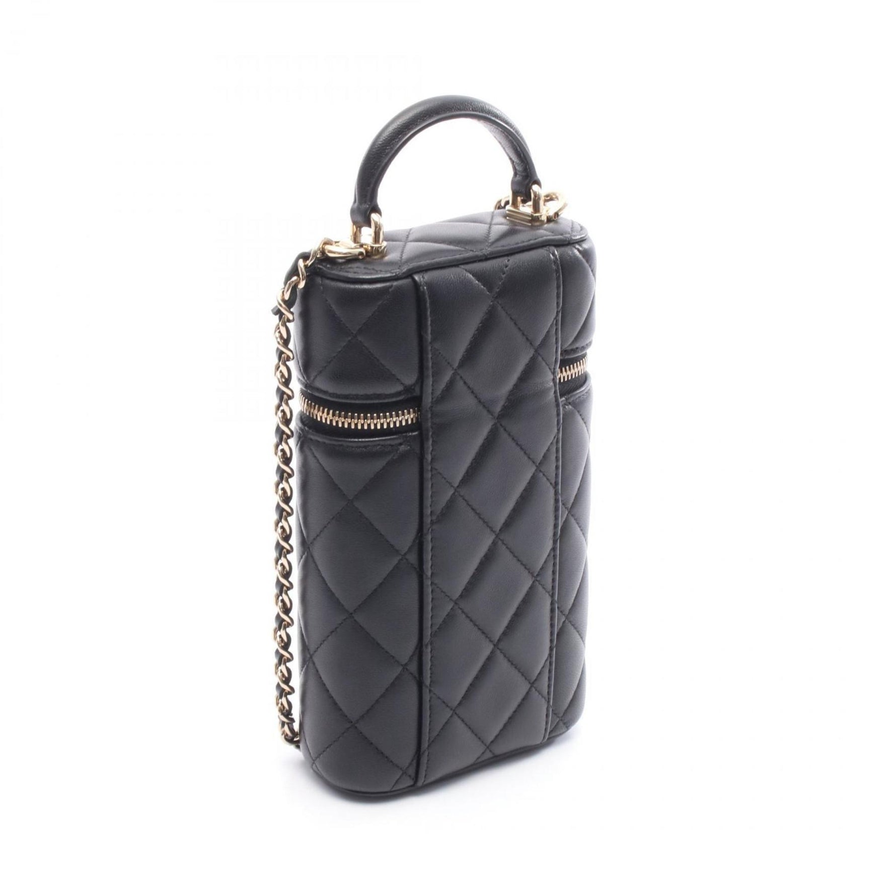CHANEL Matelasse Vanity Phone Case Shoulder Bag in Lambskin Leather
