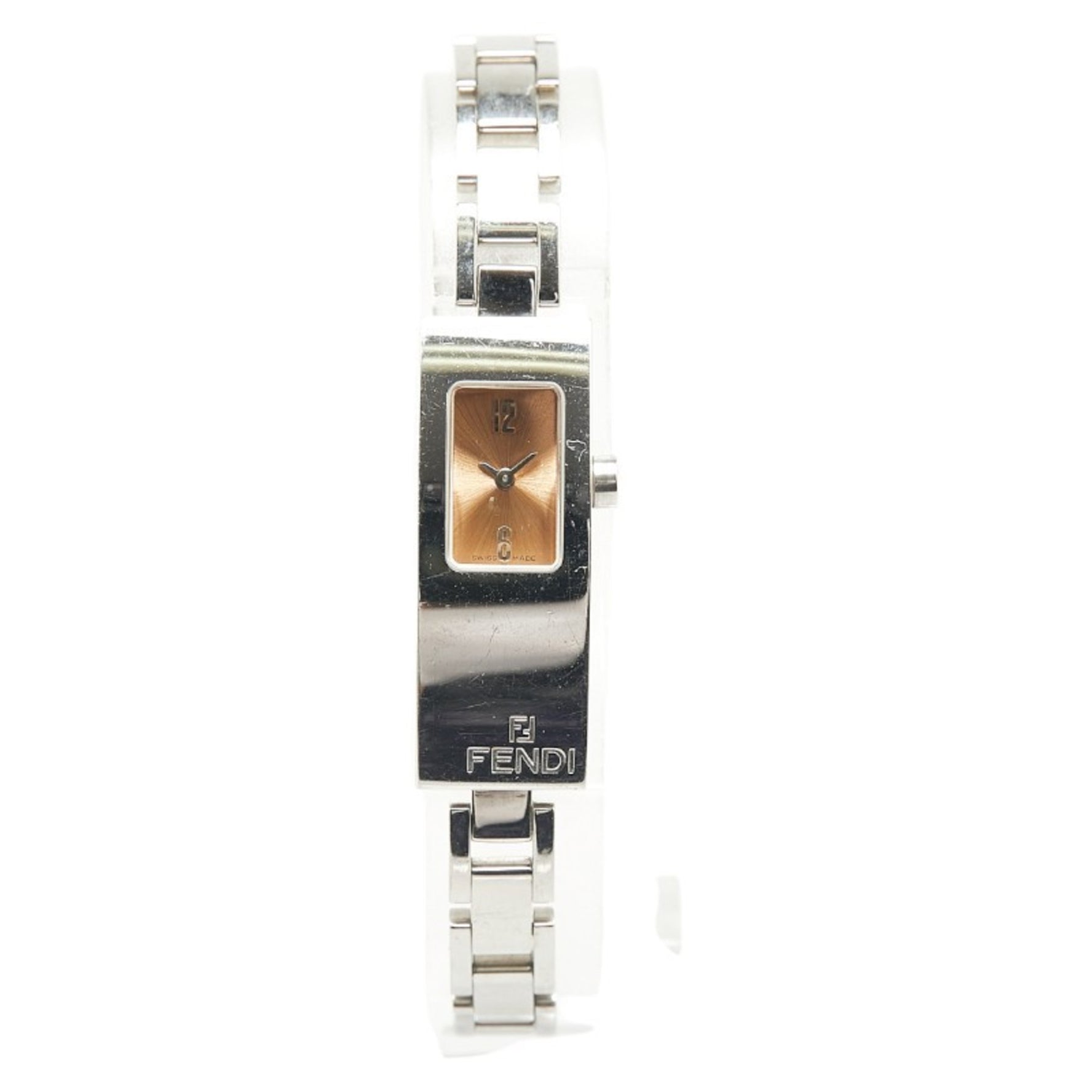 Fendi Watch Quartz Gold Dial Stainless Steel