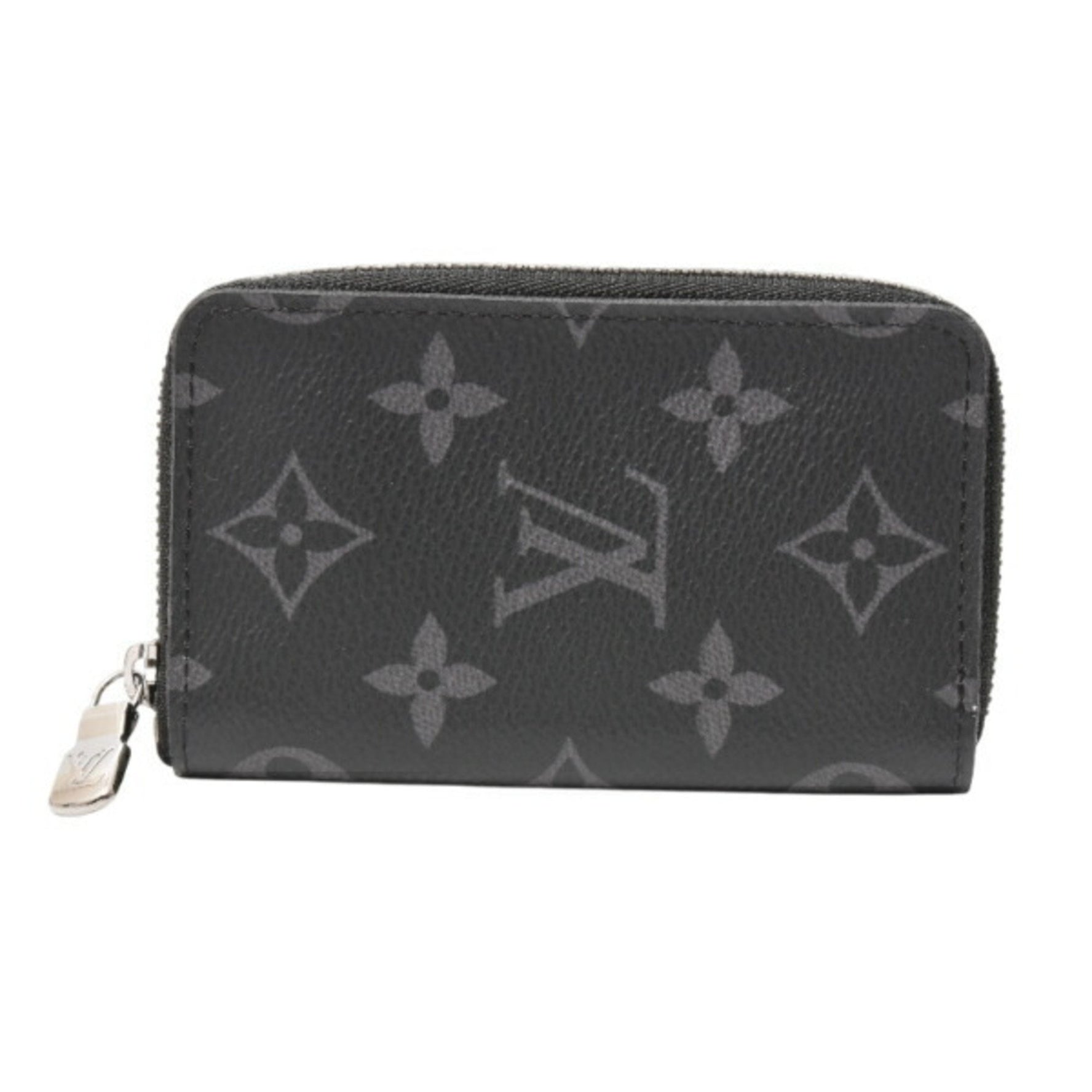 Louis Vuitton Men's Wallet Zipper Coin Purse Wallet/Coin Case Vertical Monogram Eclipse