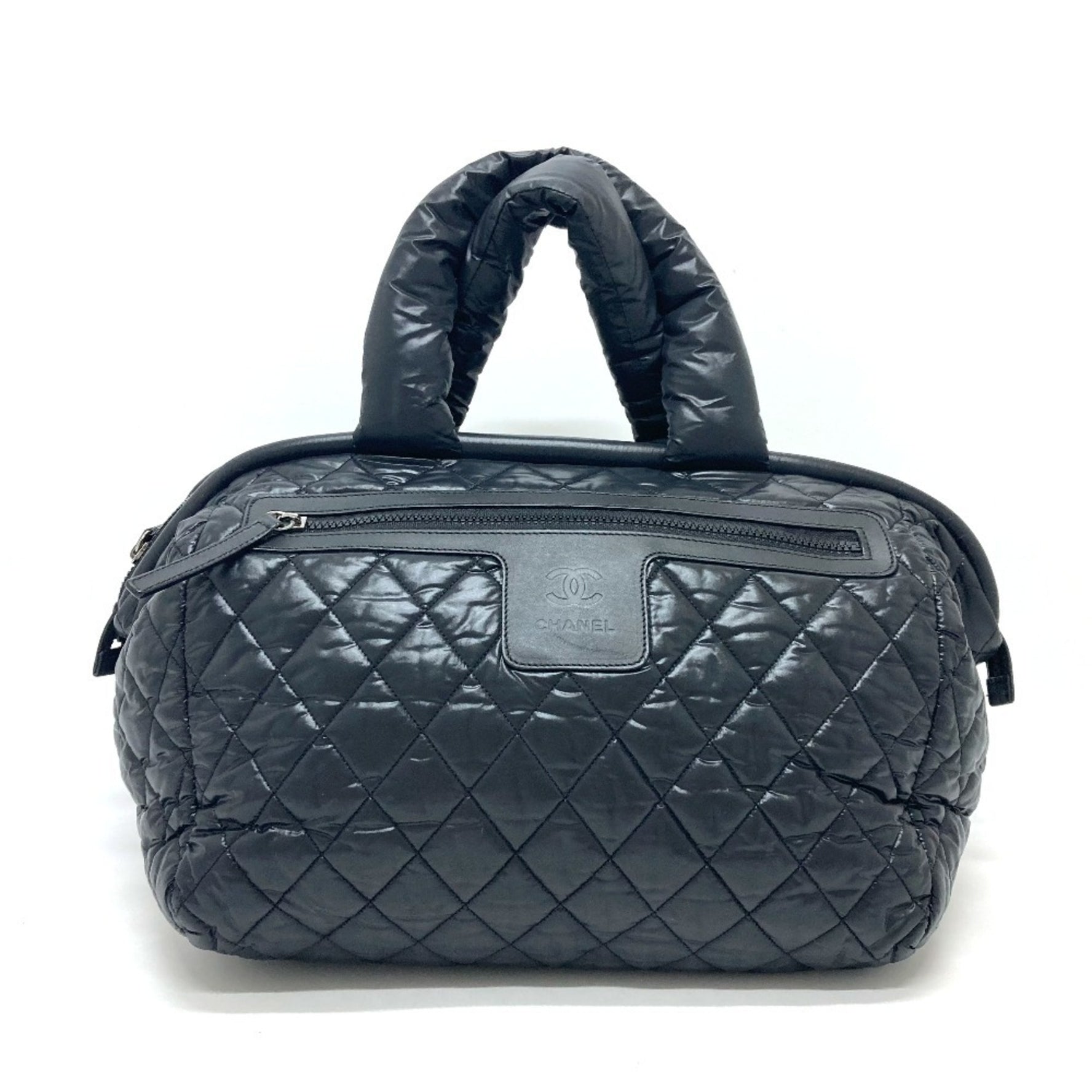CHANEL Matelasse Coco Cocoon Bag Handbag Tote Boston Nylon