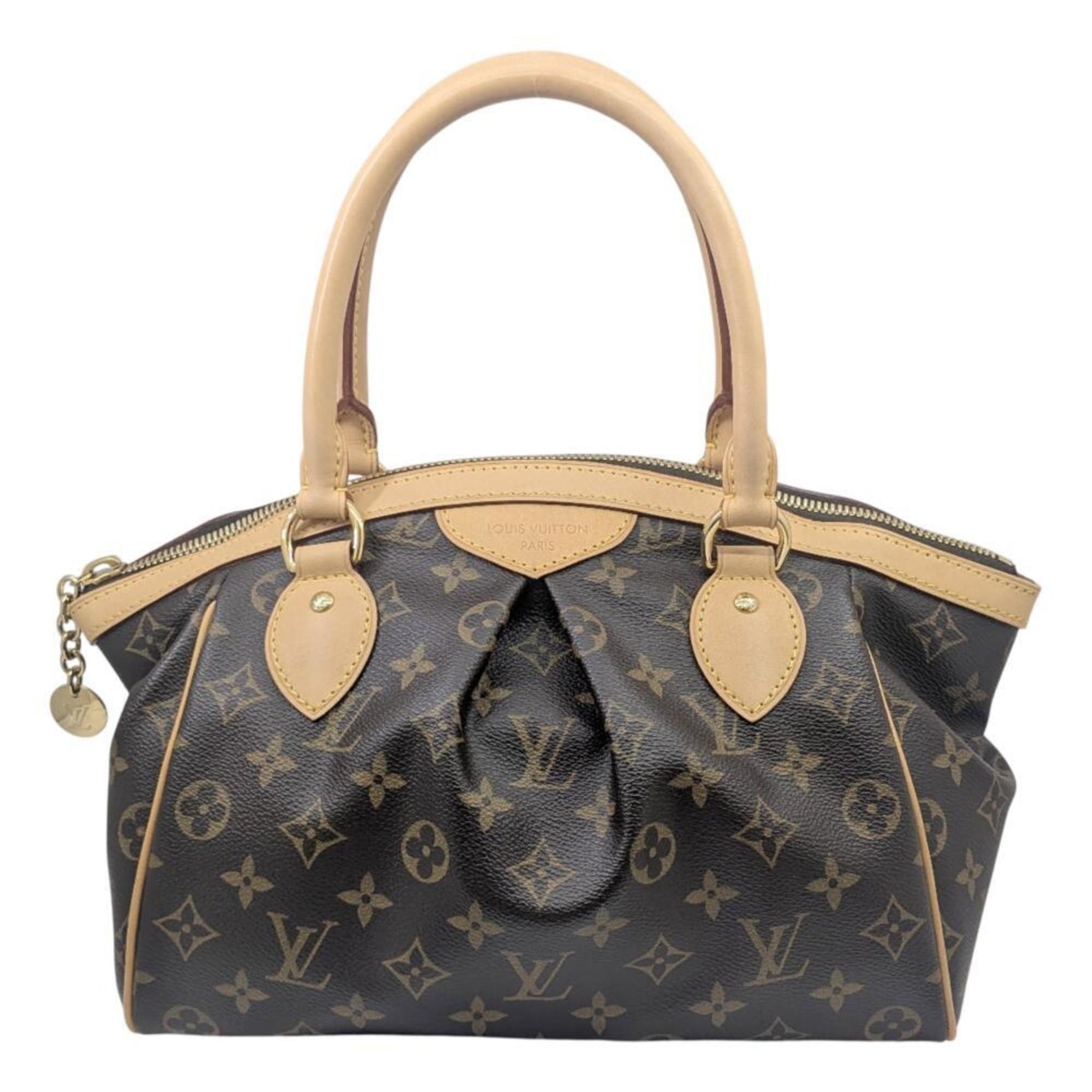 LOUIS VUITTON Louis Vuitton Monogram Tivoli PM Brown Canvas Handbag Bag